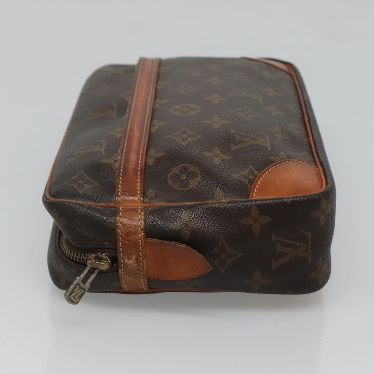 LOUIS VUITTON Monogram Compiegne 28 Clutch Bag M51845 LV Auth hk2441
