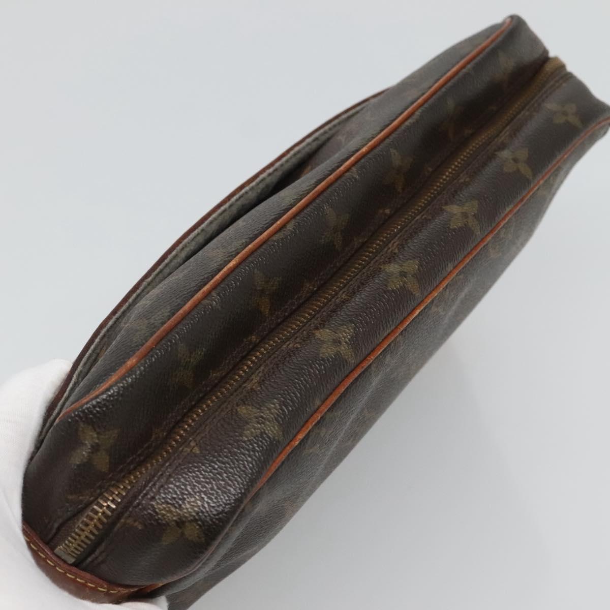 LOUIS VUITTON Monogram Compiegne 28 Clutch Bag M51845 LV Auth hk2441