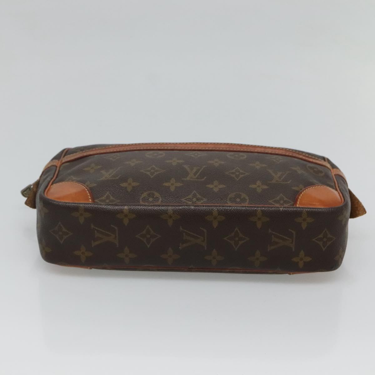 LOUIS VUITTON Monogram Compiegne 28 Clutch Bag M51845 LV Auth hk2441