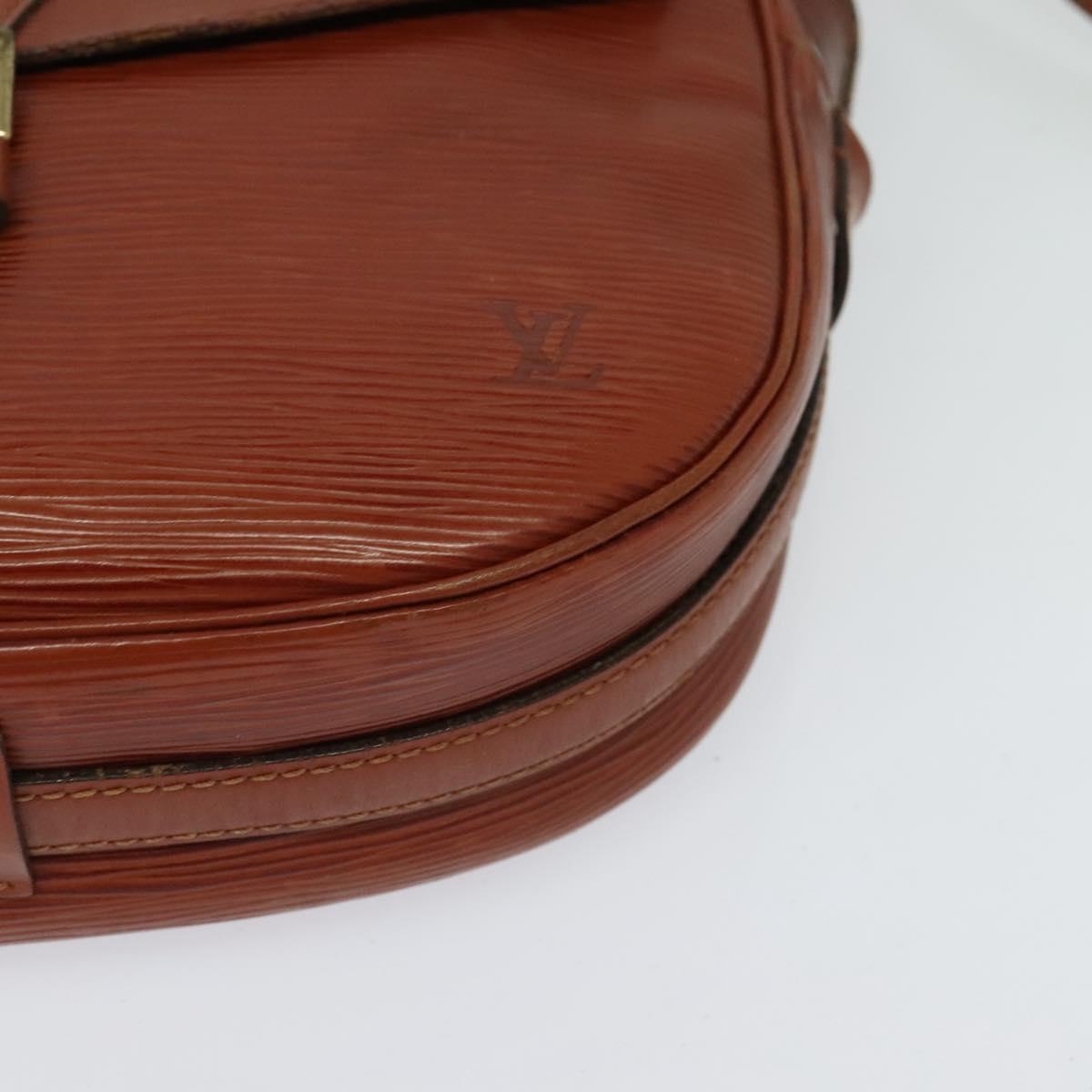 LOUIS VUITTON Epi Jeune FilleMM Shoulder Bag Brown M52153 LV Auth hk2446