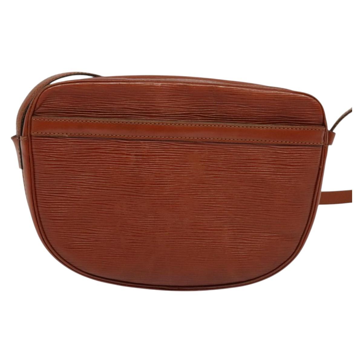 LOUIS VUITTON Epi Jeune FilleMM Shoulder Bag Brown M52153 LV Auth hk2446