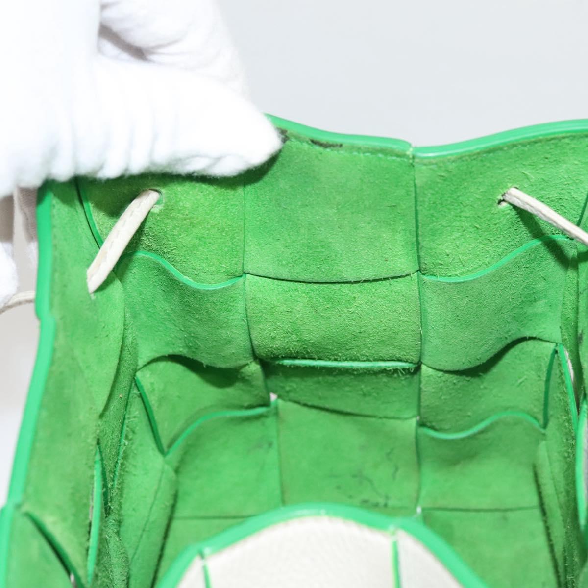 BOTTEGA VENETA MAXI INTRECCIATO Parakeet Small Cassette Bag Leather Auth hk2467