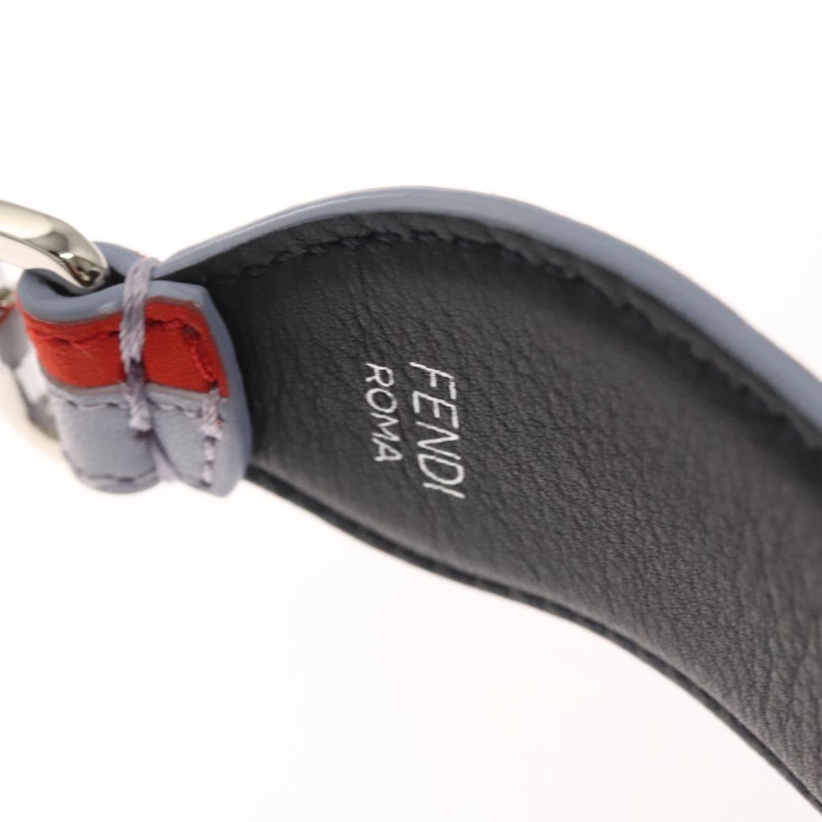 FENDI Strap You Shoulder Strap Leather Orange Auth hk2497
