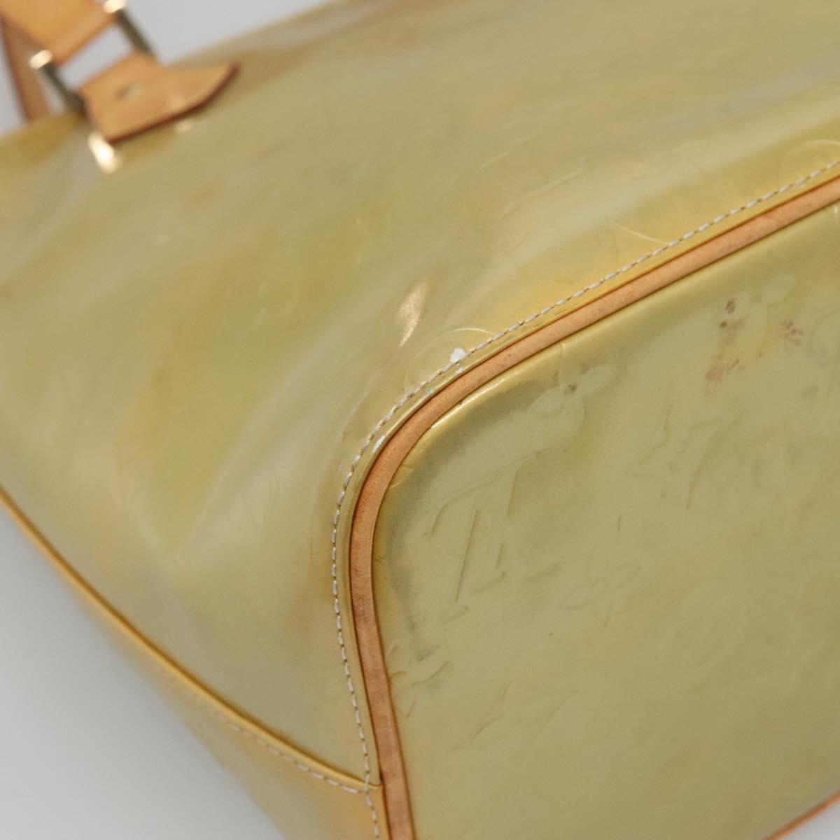 LOUIS VUITTON Monogram Vernis Houston Hand Bag Gris M91053 LV Auth hk2532