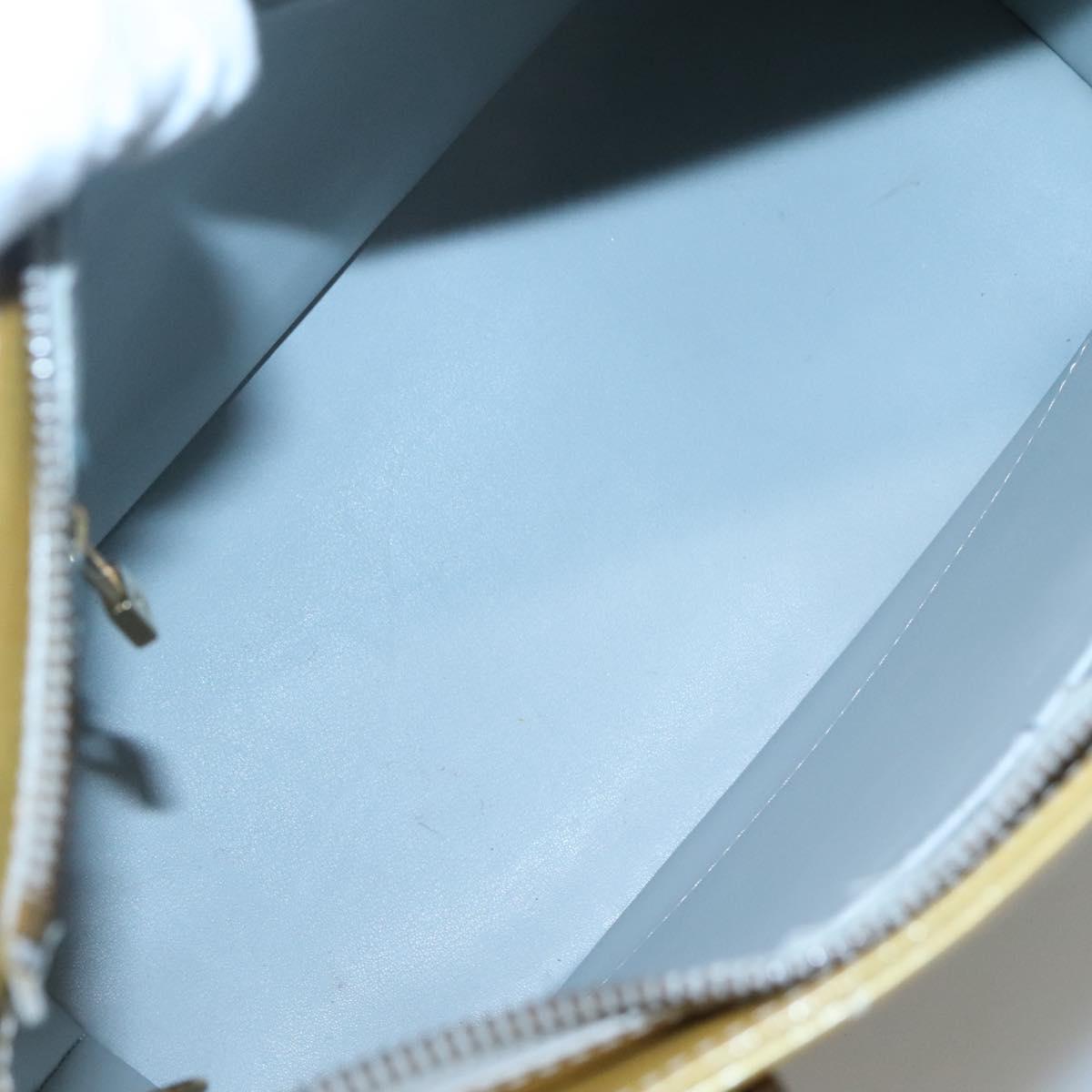 LOUIS VUITTON Monogram Vernis Houston Hand Bag Gris M91053 LV Auth hk2532