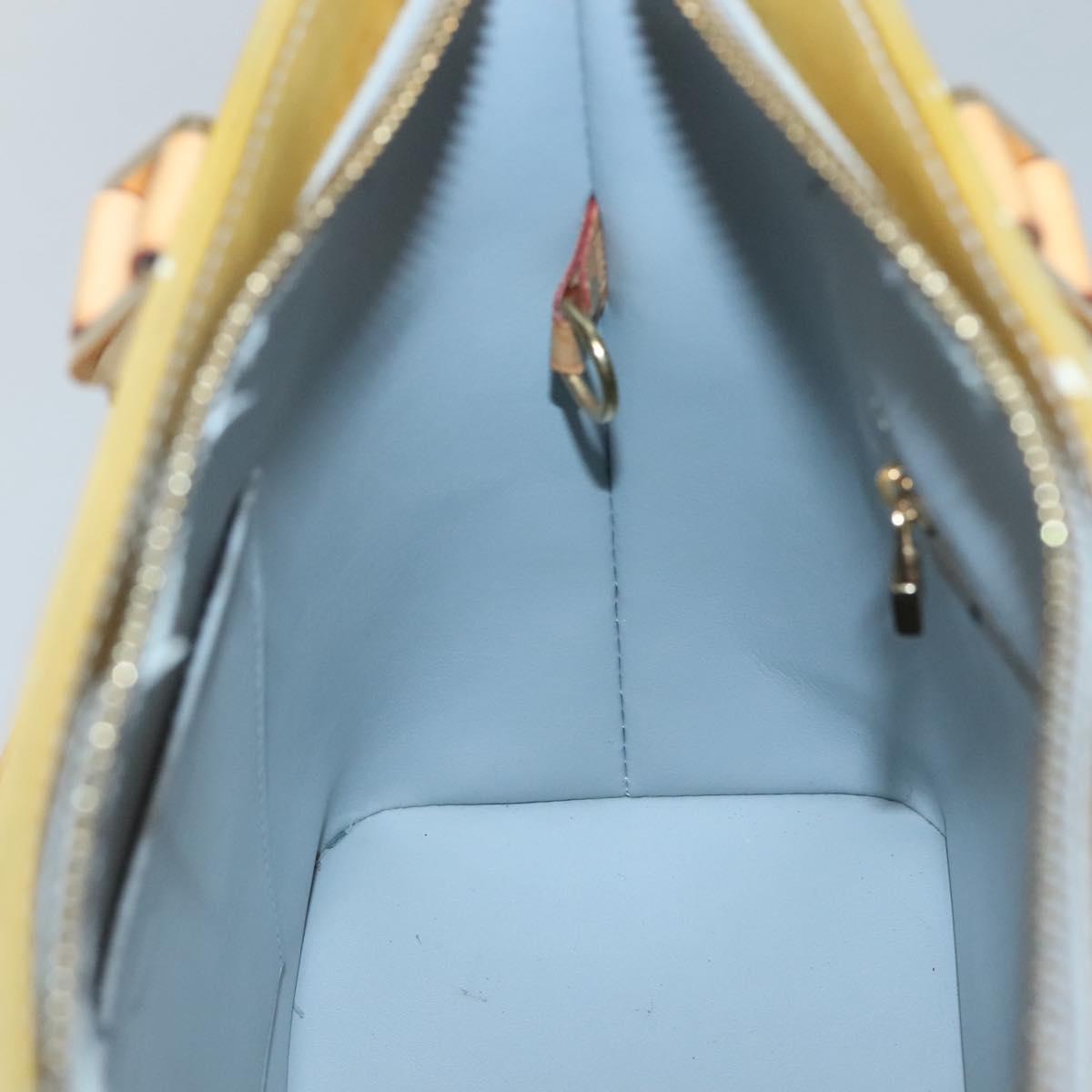 LOUIS VUITTON Monogram Vernis Houston Hand Bag Gris M91053 LV Auth hk2532