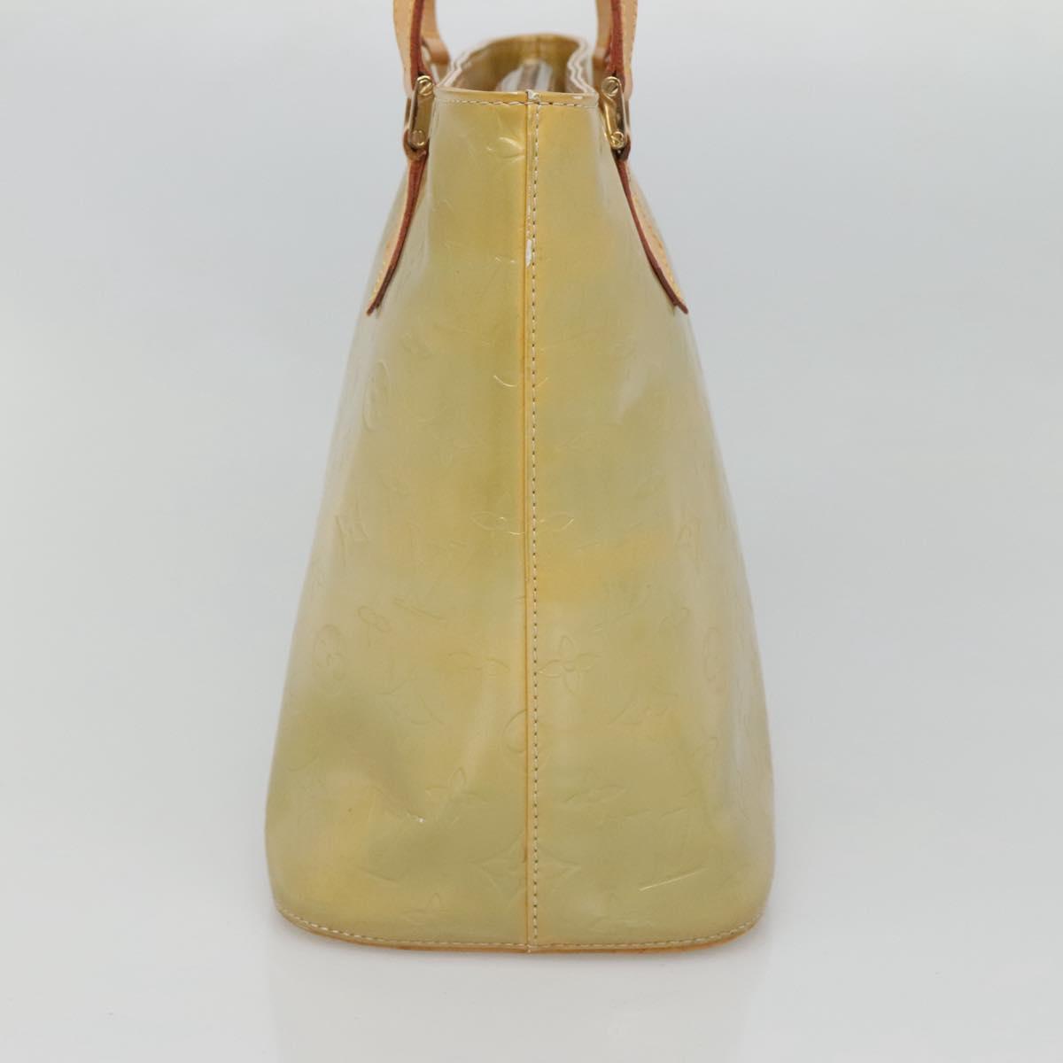 LOUIS VUITTON Monogram Vernis Houston Hand Bag Gris M91053 LV Auth hk2532