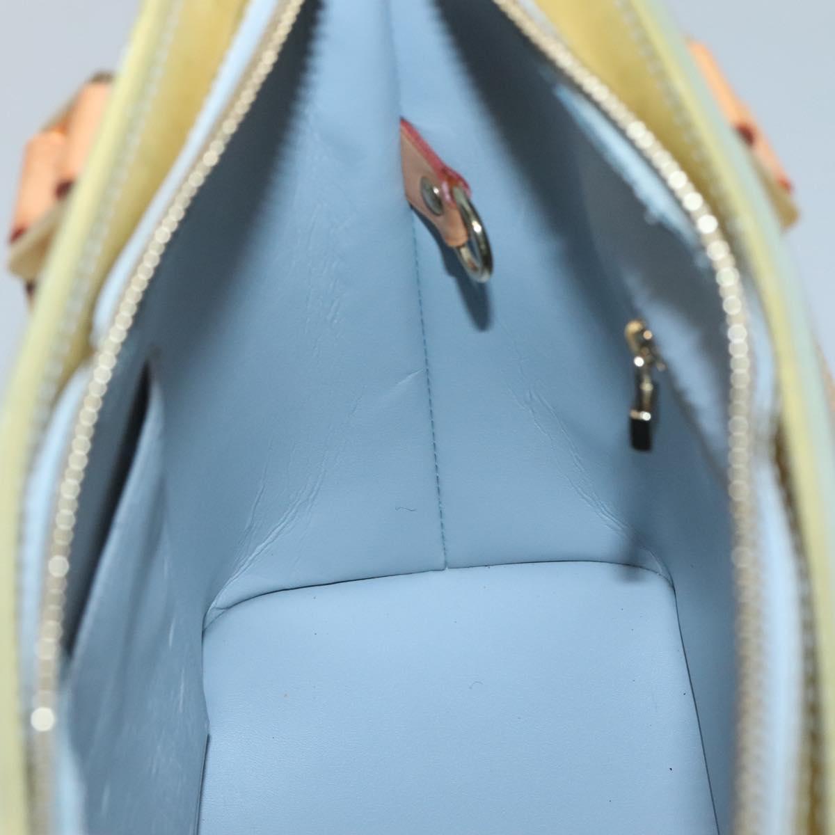 LOUIS VUITTON Monogram Vernis Houston Hand Bag Gris M91053 LV Auth hk2535