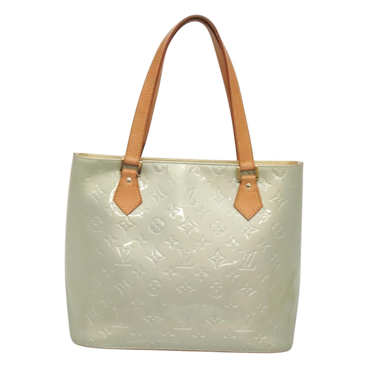 LOUIS VUITTON Monogram Vernis Houston Hand Bag Gris M91053 LV Auth hk2535
