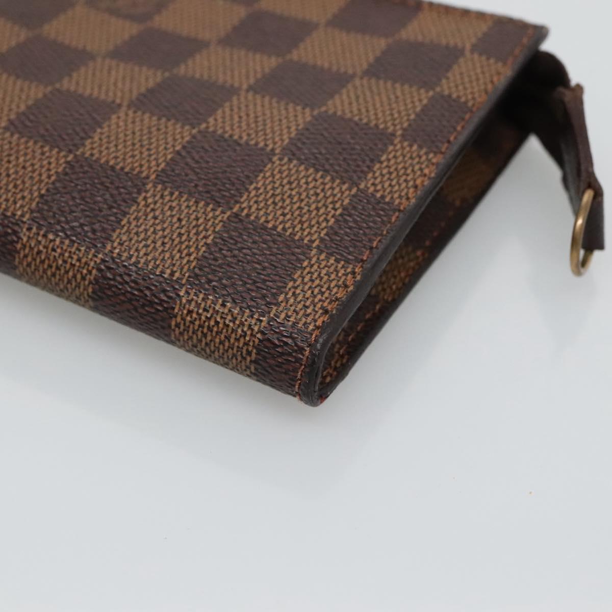 LOUIS VUITTON Damier Ebene Marais Pouch LV Auth hk2541