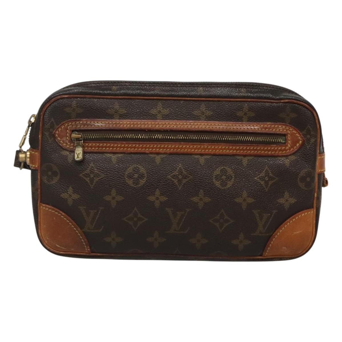 LOUIS VUITTON Monogram Marly Dragonne GM Clutch Bag M51825 LV Auth hk2543