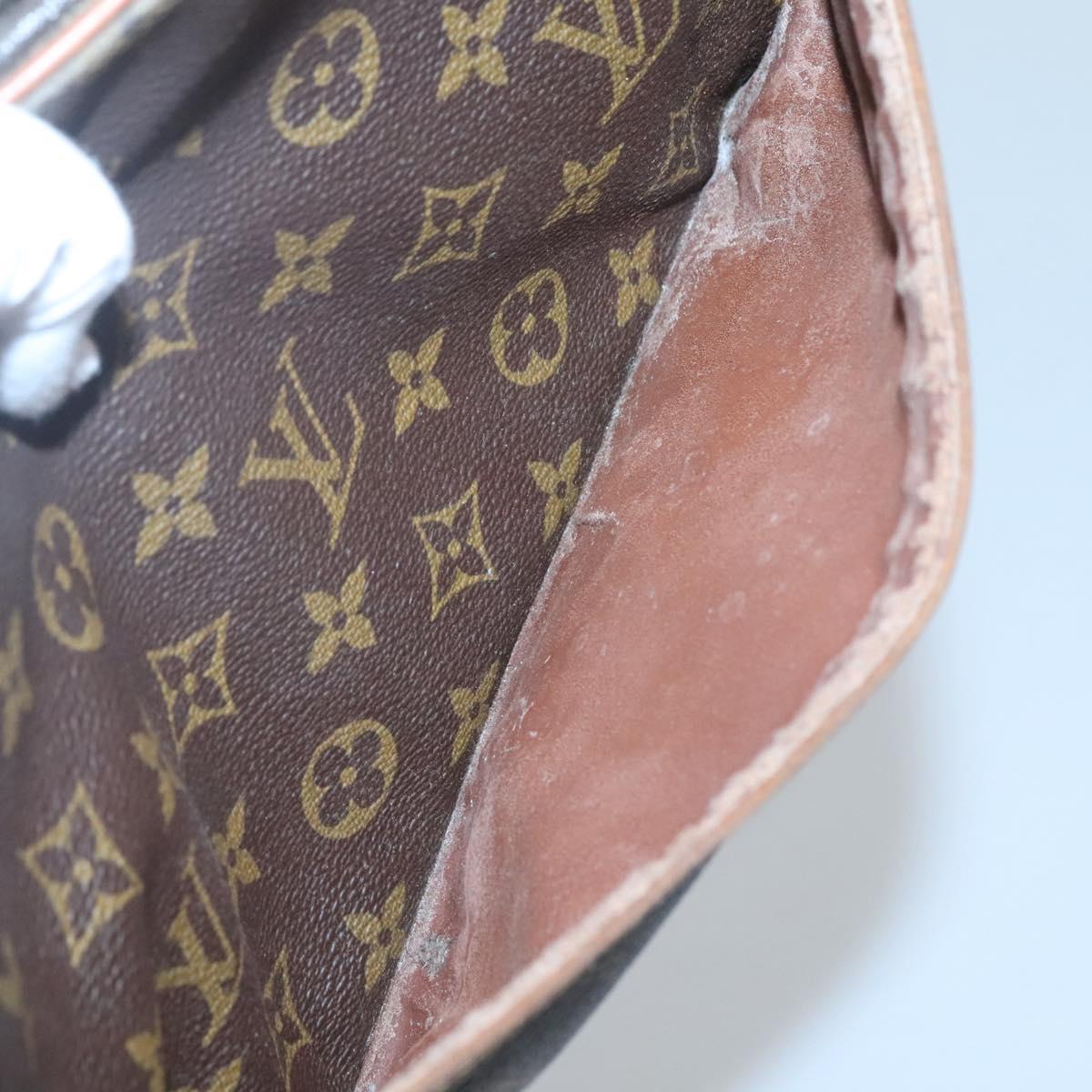 LOUIS VUITTON Monogram Compiegne 28 Clutch Bag M51845 LV Auth hk2544