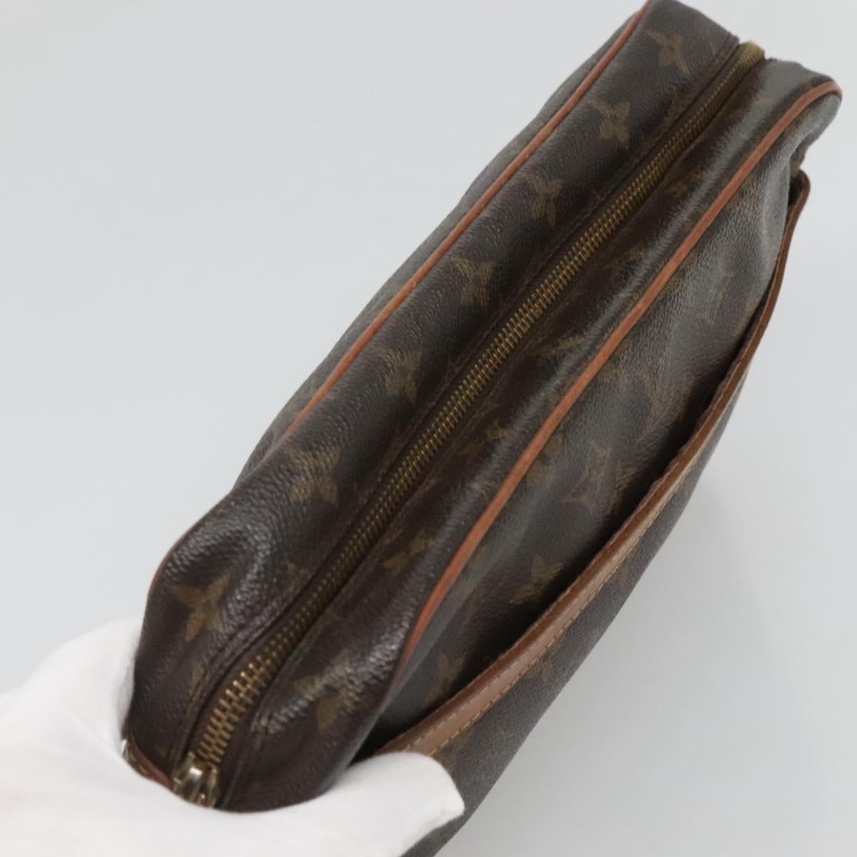 LOUIS VUITTON Monogram Compiegne 28 Clutch Bag M51845 LV Auth hk2544