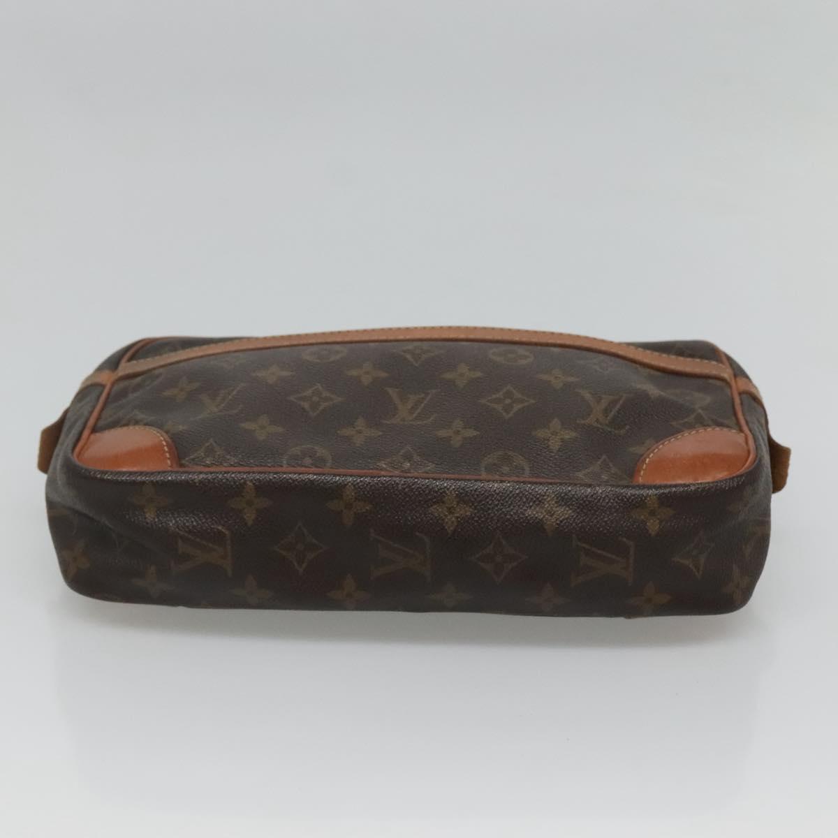 LOUIS VUITTON Monogram Compiegne 28 Clutch Bag M51845 LV Auth hk2544