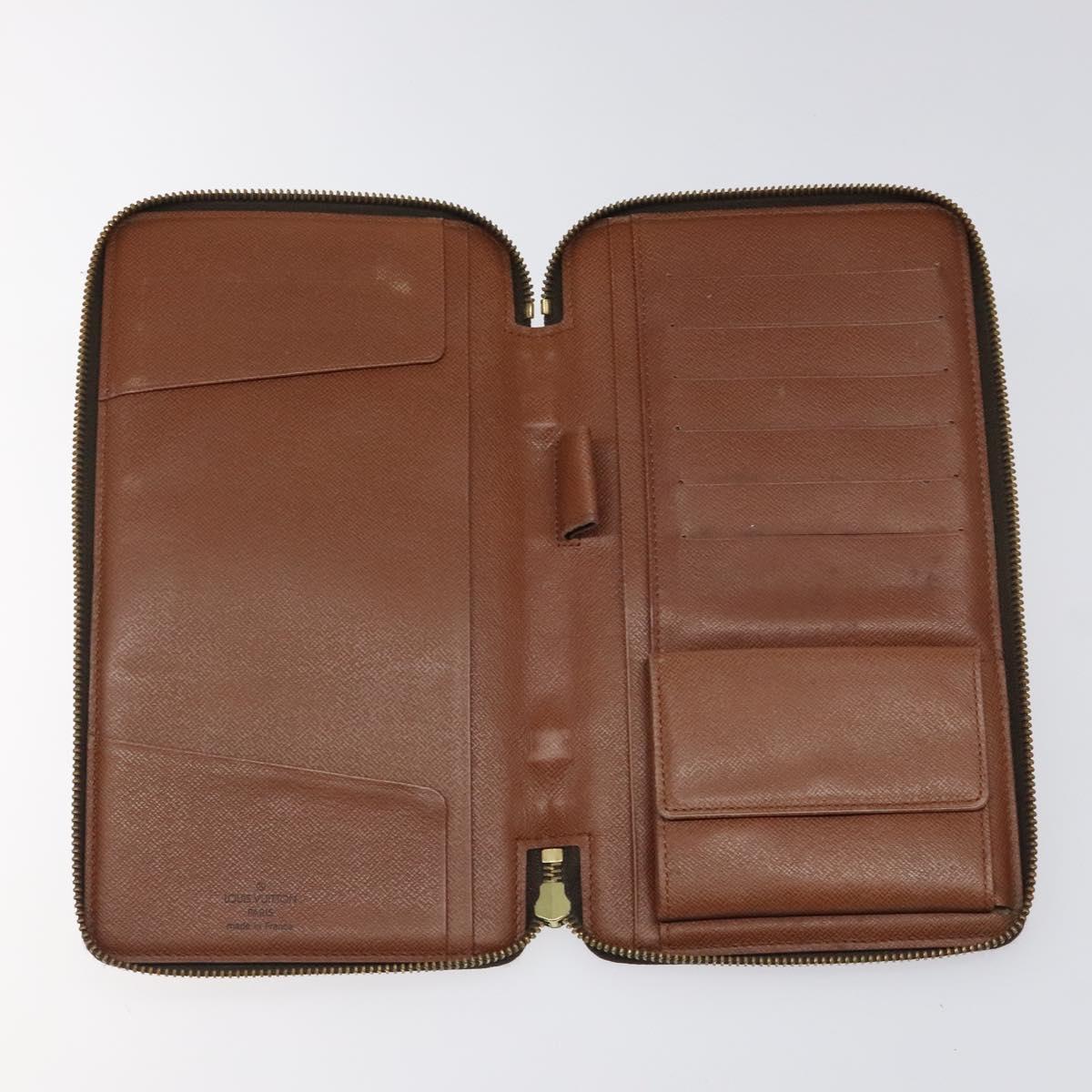 LOUIS VUITTON Monogram Organizer De Voyage Travel Case M60120 LV Auth hk2547
