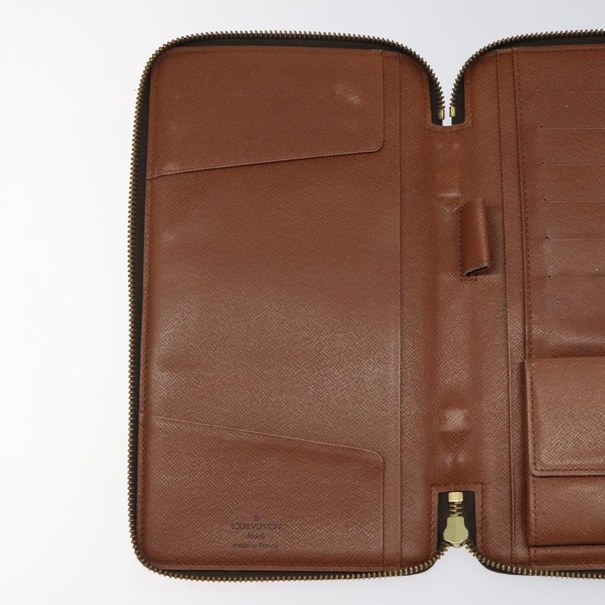 LOUIS VUITTON Monogram Organizer De Voyage Travel Case M60120 LV Auth hk2547