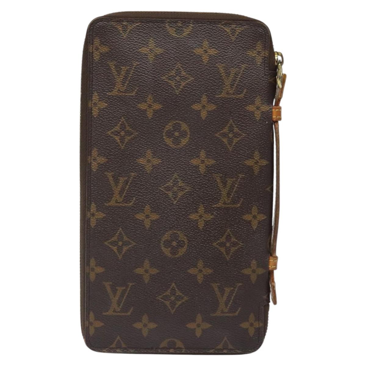LOUIS VUITTON Monogram Organizer De Voyage Travel Case M60120 LV Auth hk2547
