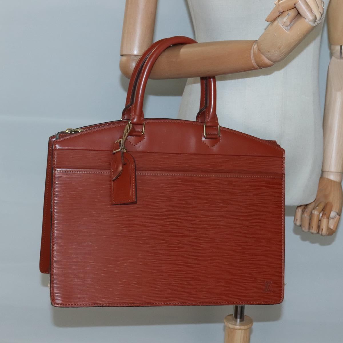 LOUIS VUITTON Epi Riviera Hand Bag Brown M48183 LV Auth hk2549