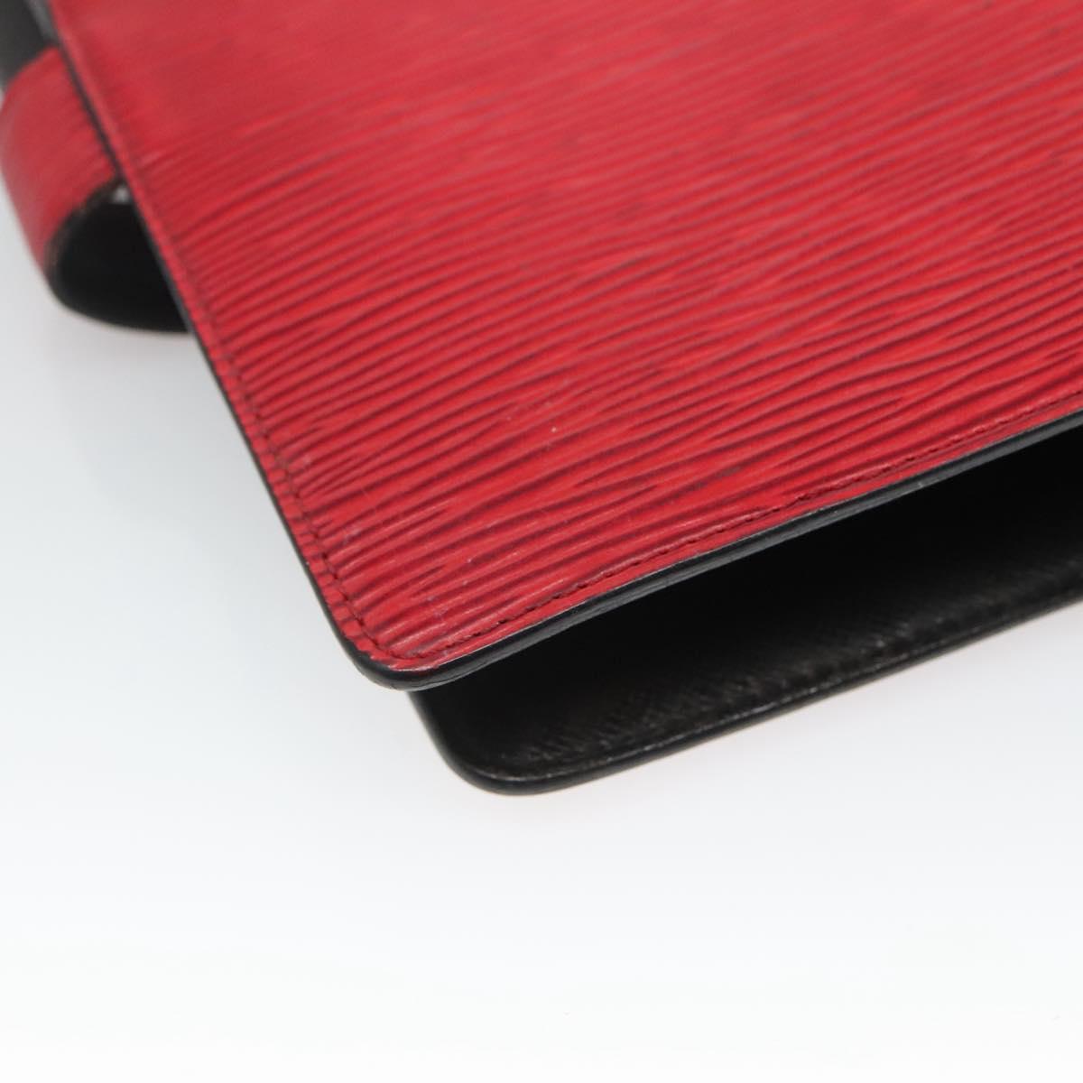 LOUIS VUITTON Epi Agenda MM Day Planner Cover Red R20047 LV Auth hk2551