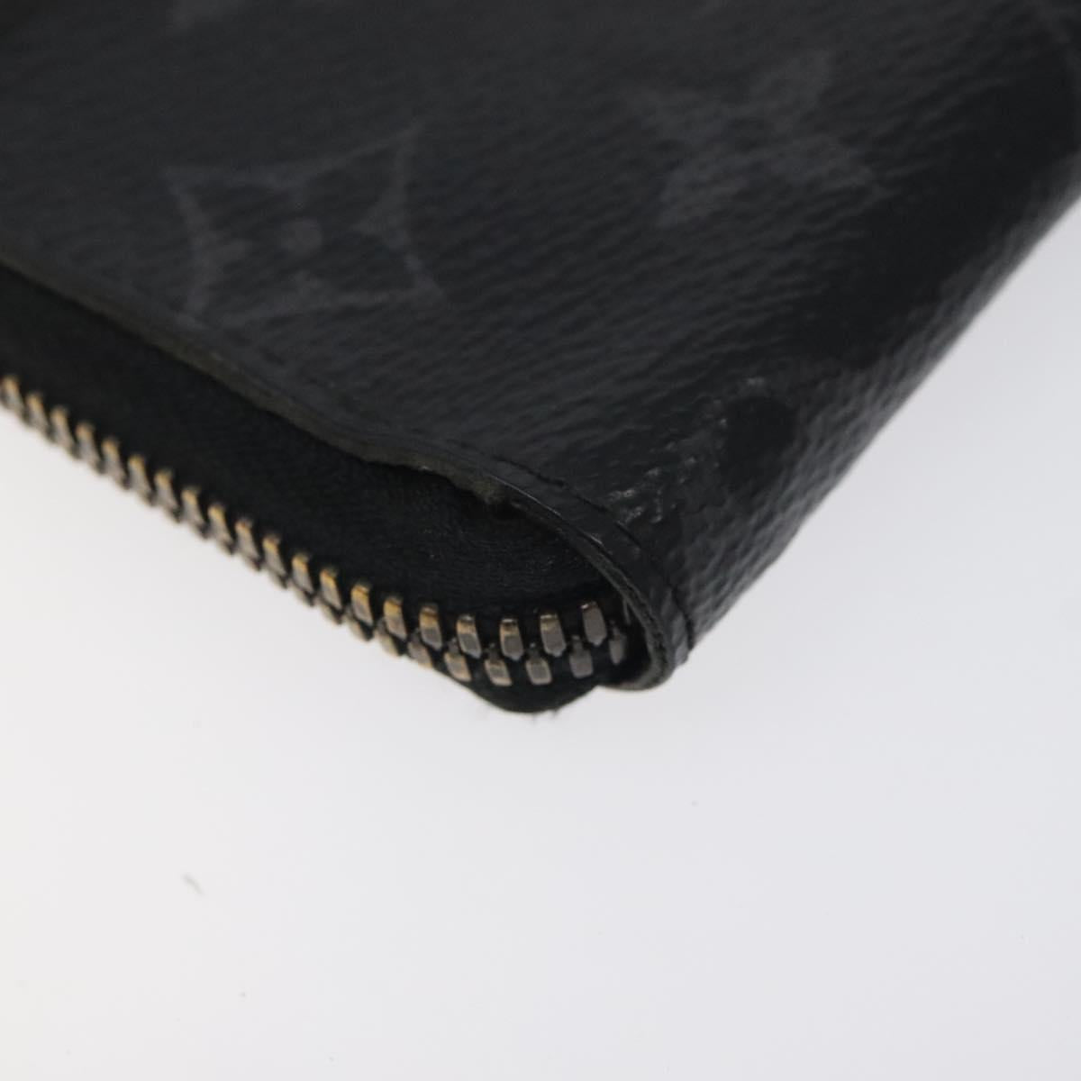 LOUIS VUITTON Monogram Eclipse Porte monnaie Jour Coin Purse M63536 Auth hk2554