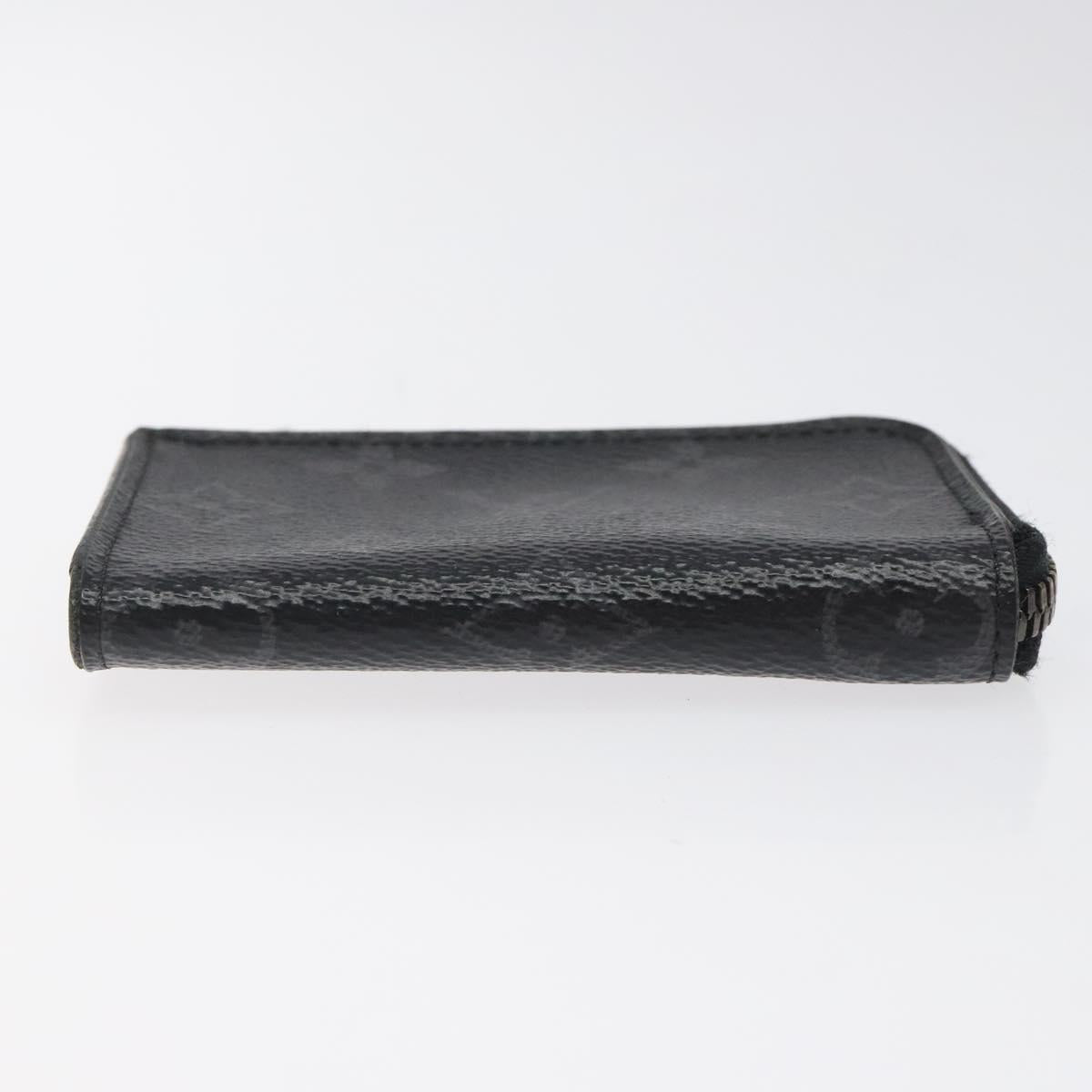 LOUIS VUITTON Monogram Eclipse Porte monnaie Jour Coin Purse M63536 Auth hk2554