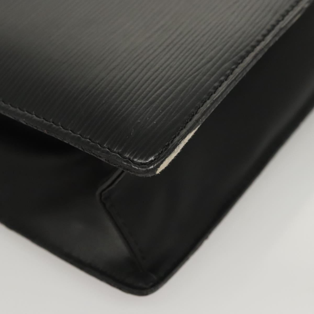 LOUIS VUITTON Epi Sac Plat Hand Bag Black M59082 LV Auth hk2560
