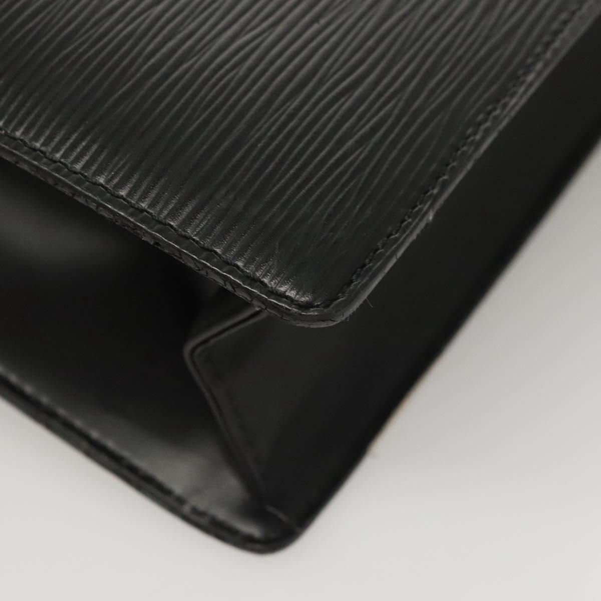 LOUIS VUITTON Epi Sac Plat Hand Bag Black M59082 LV Auth hk2560