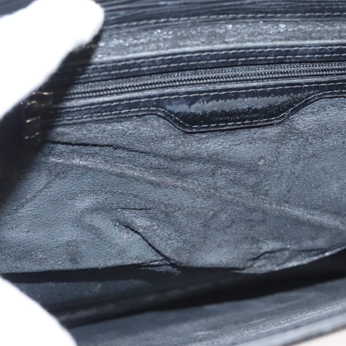 LOUIS VUITTON Epi Sac Plat Hand Bag Black M59082 LV Auth hk2560