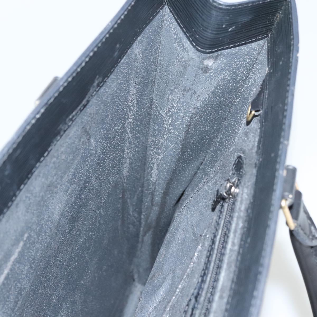 LOUIS VUITTON Epi Sac Plat Hand Bag Black M59082 LV Auth hk2560