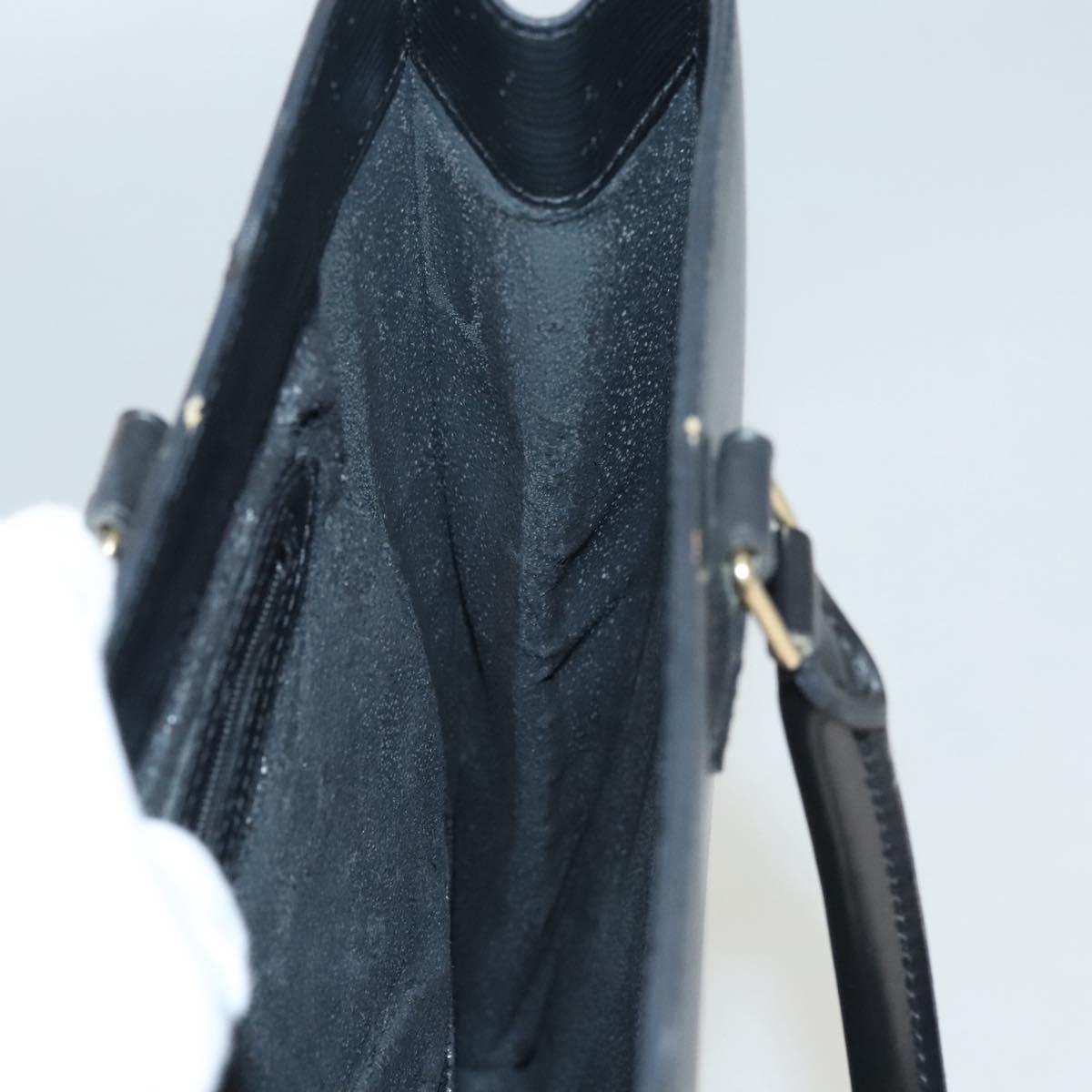 LOUIS VUITTON Epi Sac Plat Hand Bag Black M59082 LV Auth hk2560