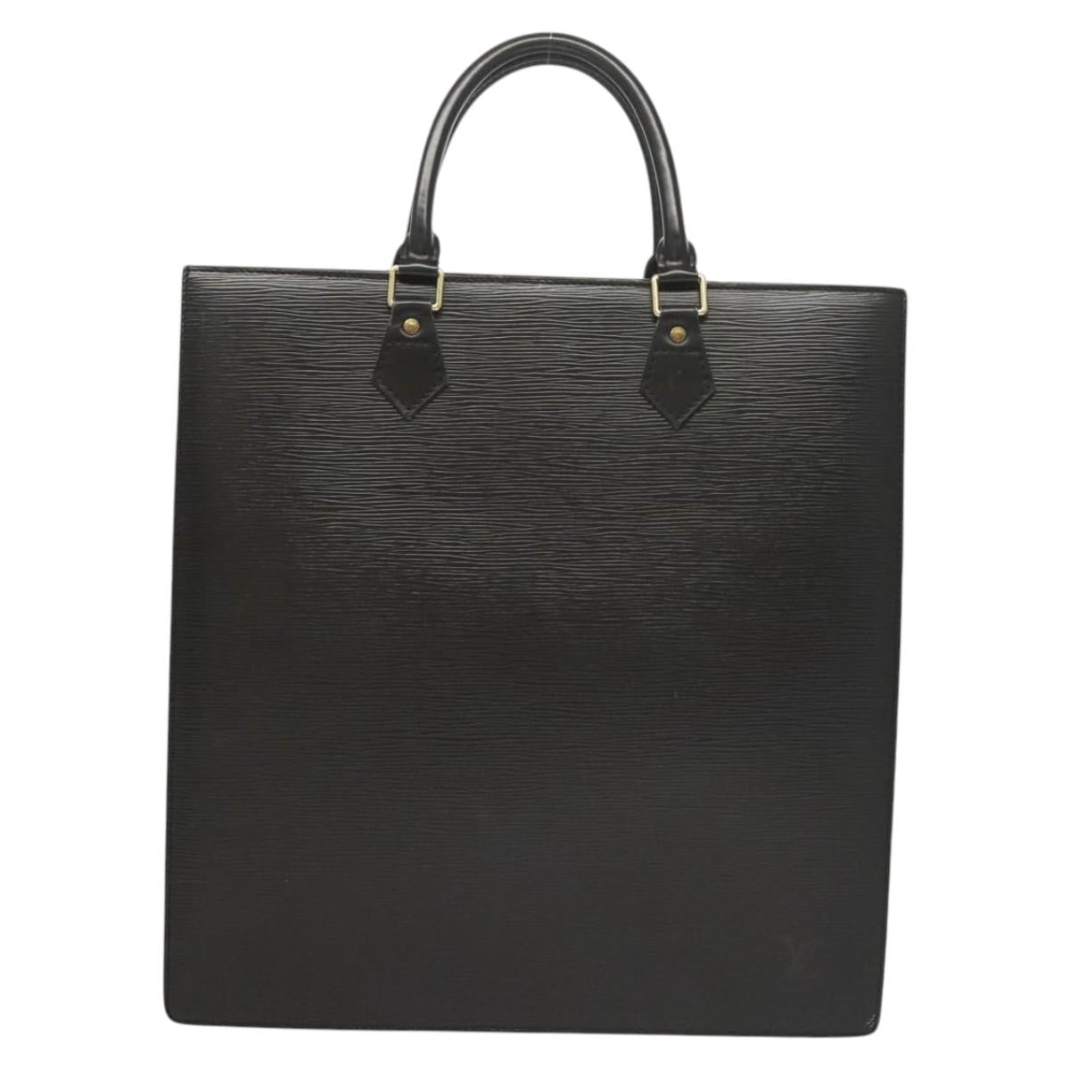 LOUIS VUITTON Epi Sac Plat Hand Bag Black M59082 LV Auth hk2560