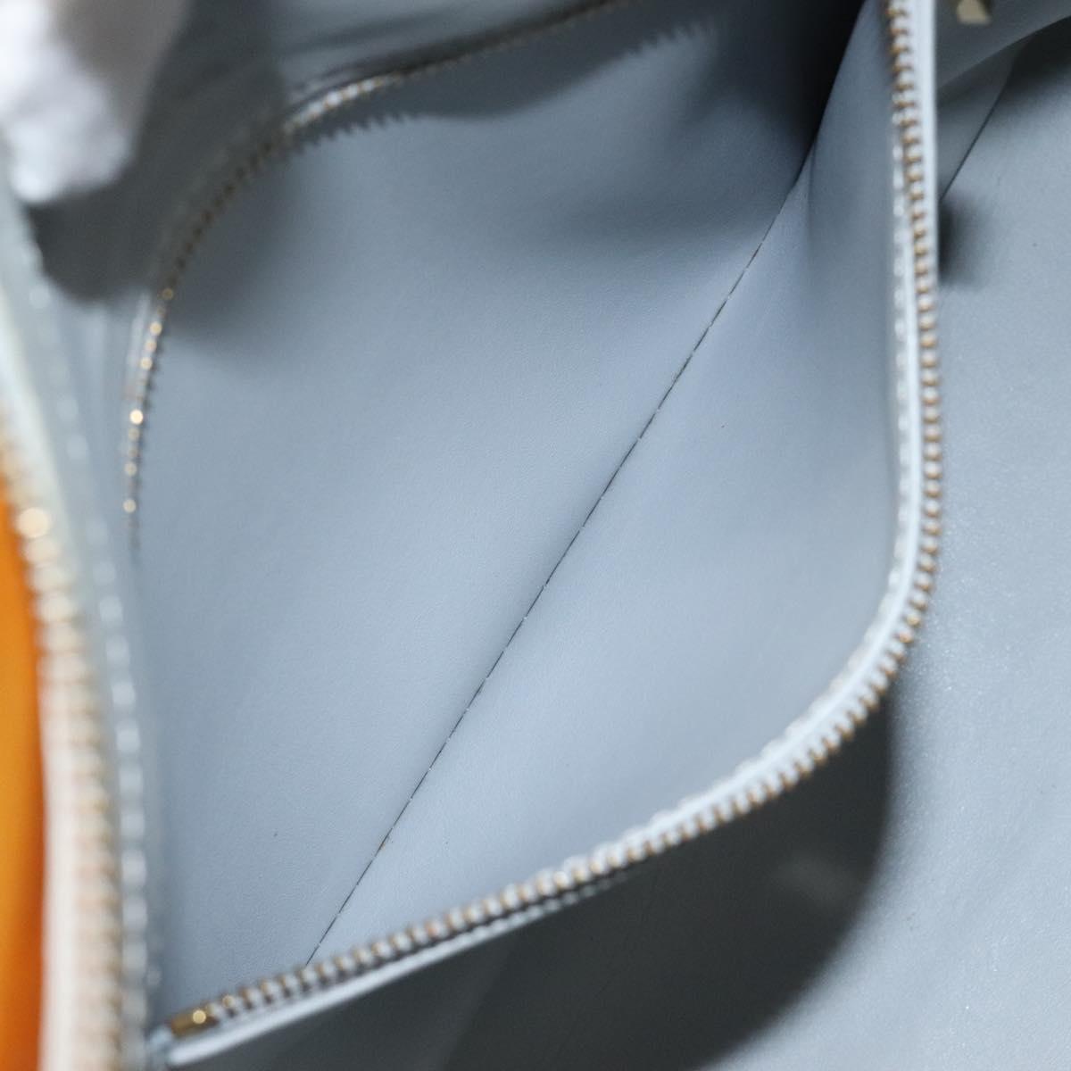 LOUIS VUITTON Monogram Vernis Houston Hand Bag Gris M91053 LV Auth hk2570