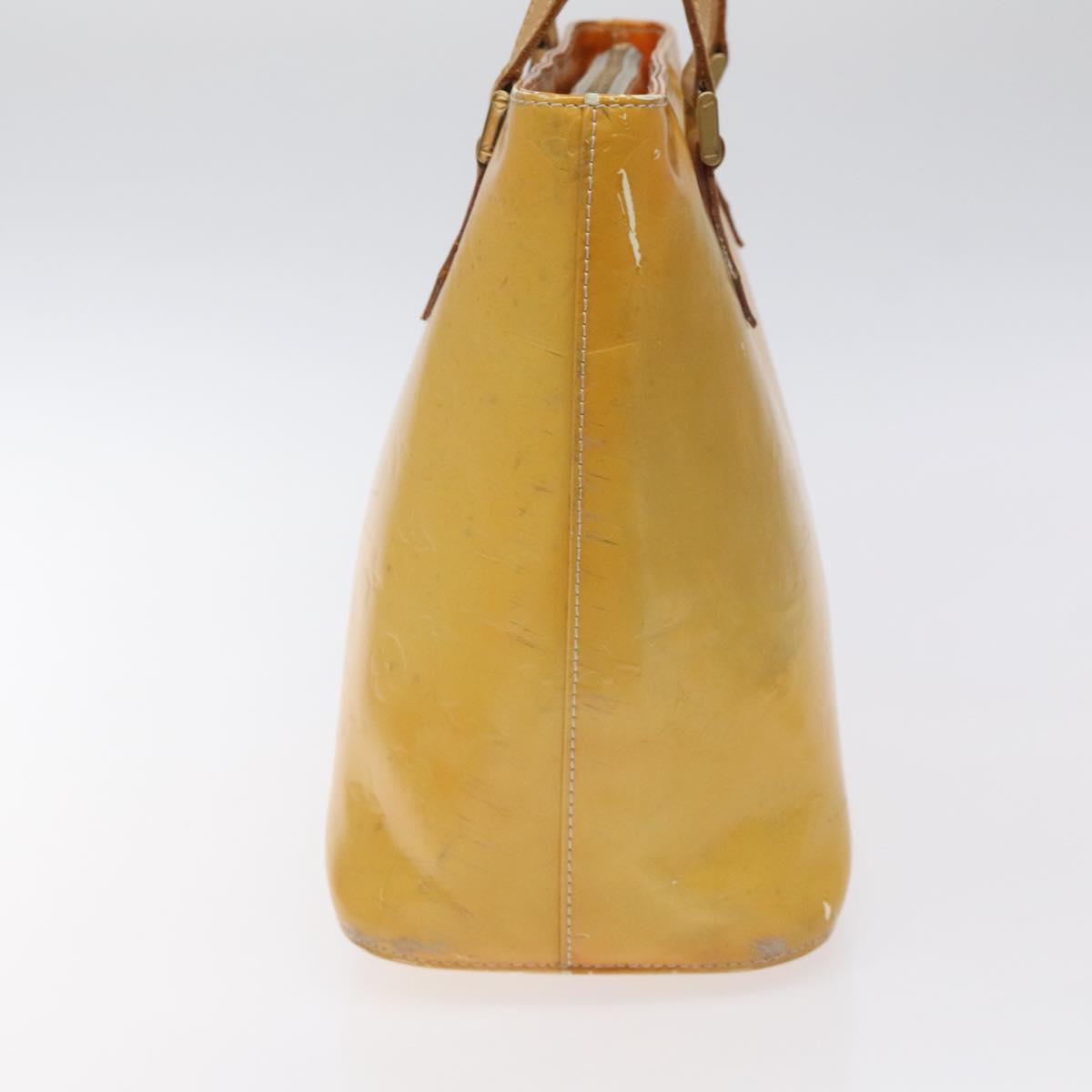 LOUIS VUITTON Monogram Vernis Houston Hand Bag Gris M91053 LV Auth hk2570