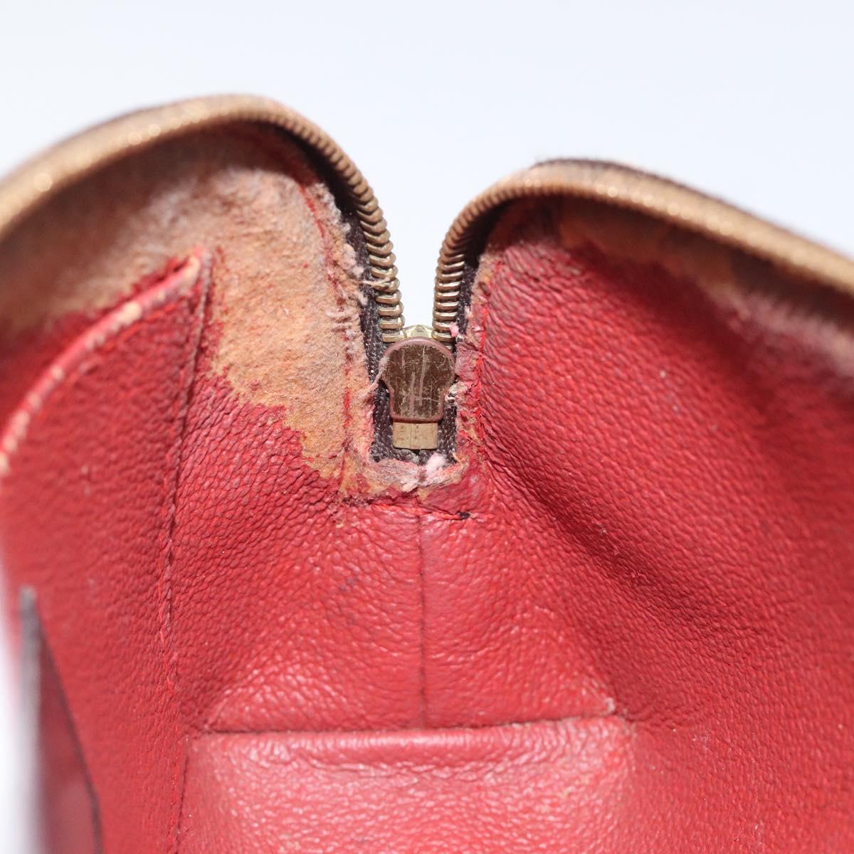 LOUIS VUITTON Damier Ebene Pochette Cosmetic PM Pouch N47516 LV Auth hk2571