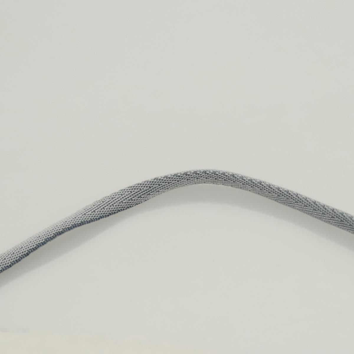 PRADA Sports Accessory Pouch Canvas Light Blue Silver Auth hk2591