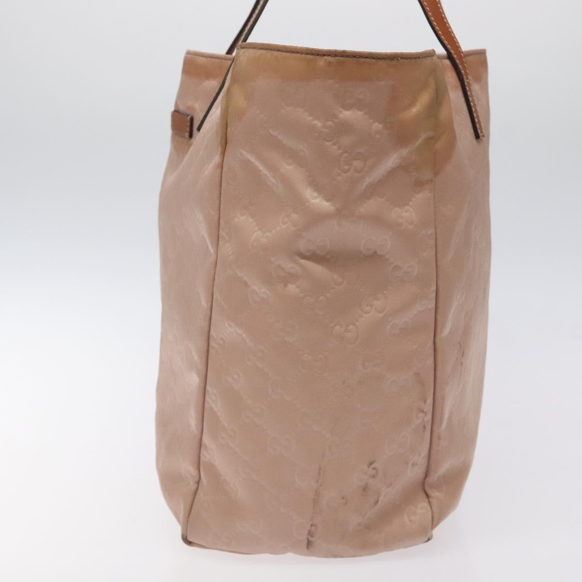 GUCCI GG Canvas Hand Bag Pink 282439 Auth hk2599