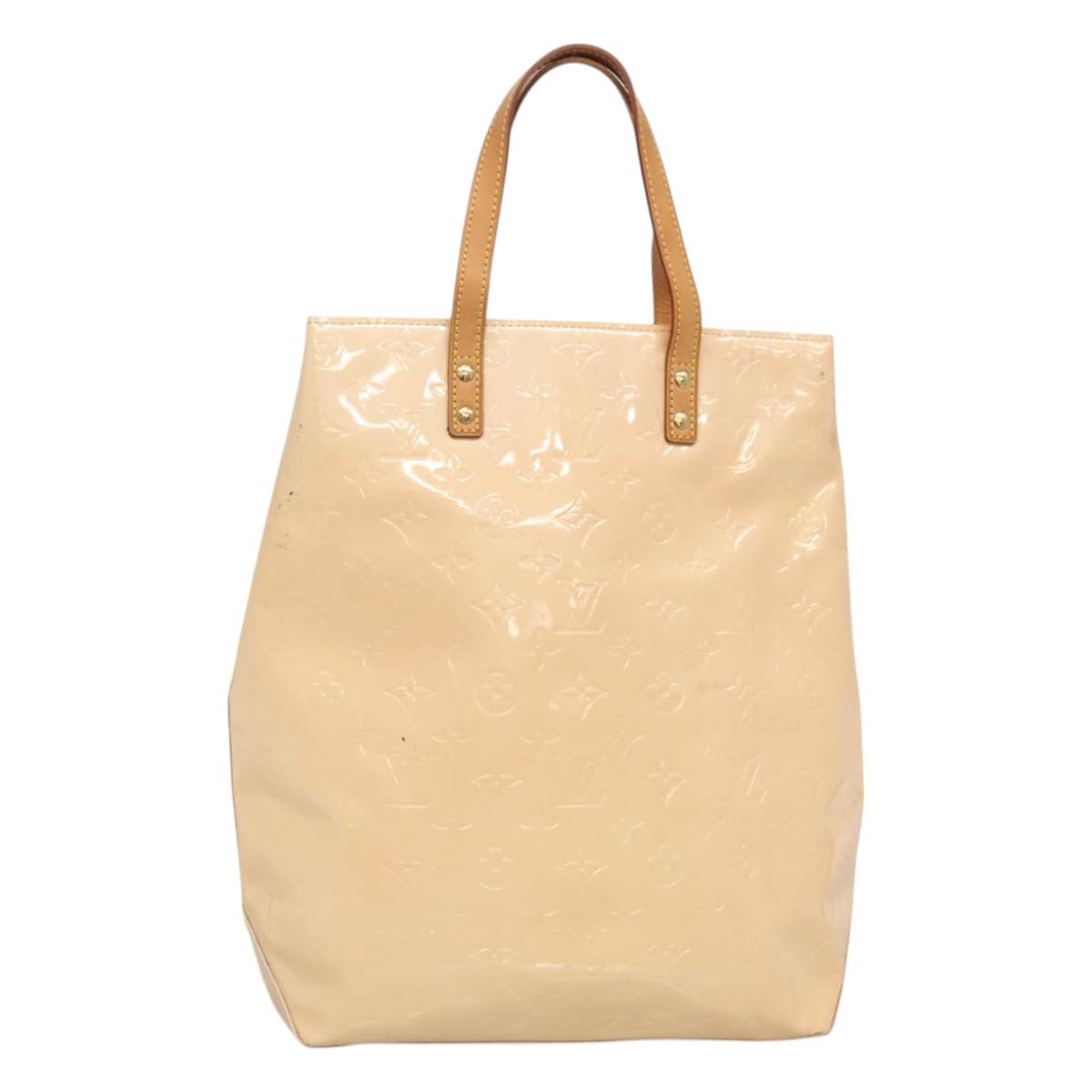 LOUIS VUITTON Vernis Reade MM Hand Bag Marshmallow Pink M91304 LV Auth hk2640