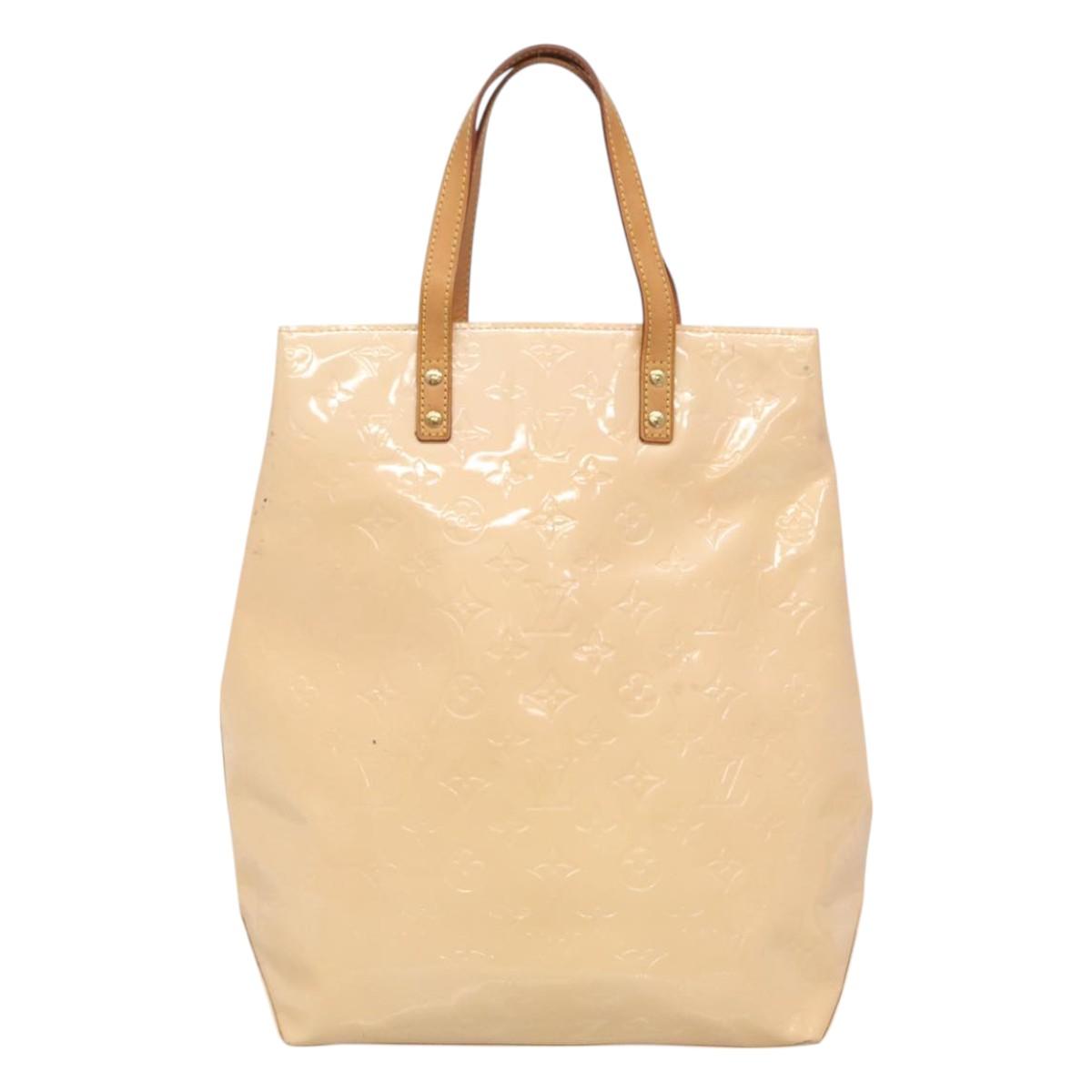 LOUIS VUITTON Vernis Reade MM Hand Bag Marshmallow Pink M91304 LV Auth hk2640