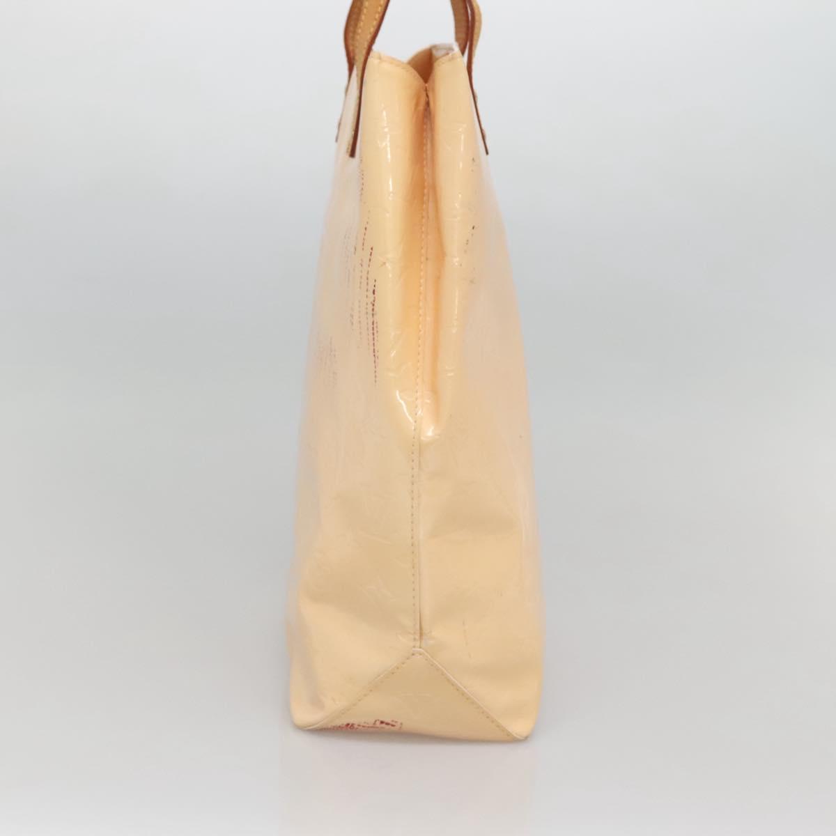 LOUIS VUITTON Vernis Reade MM Hand Bag Marshmallow Pink M91304 LV Auth hk2640