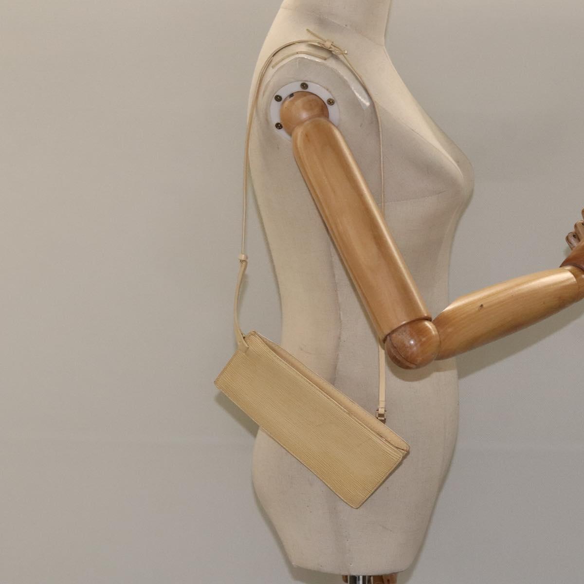 LOUIS VUITTON Epi Rochelle Waist bag Cream M5292A LV Auth hk2670