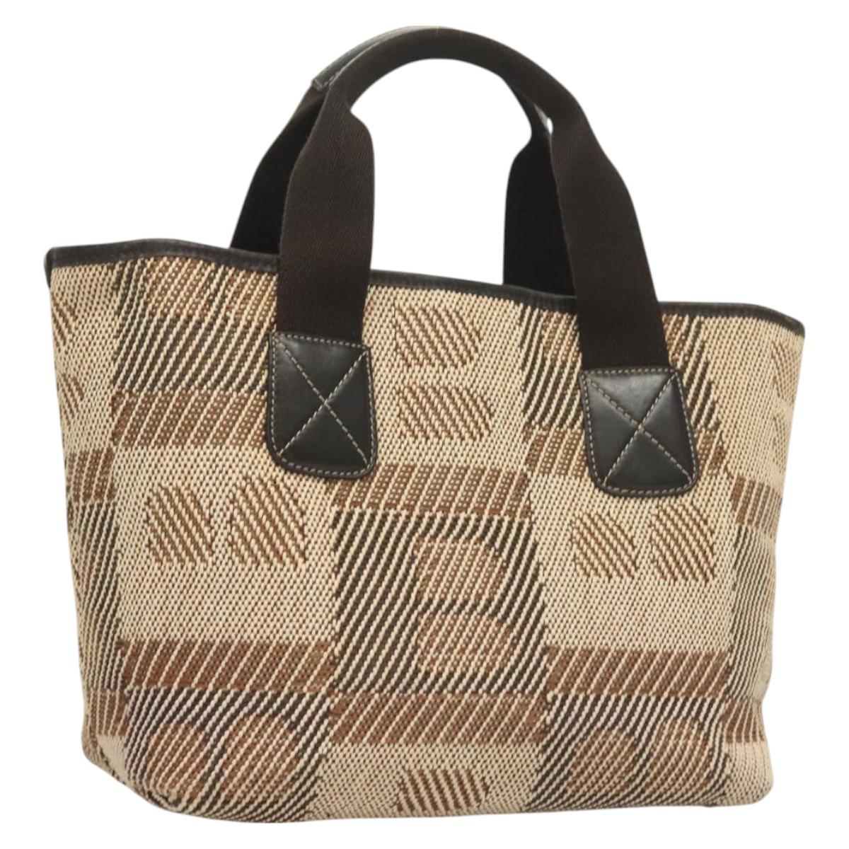 BALLY Tote Bag Canvas Brown Auth hk2728