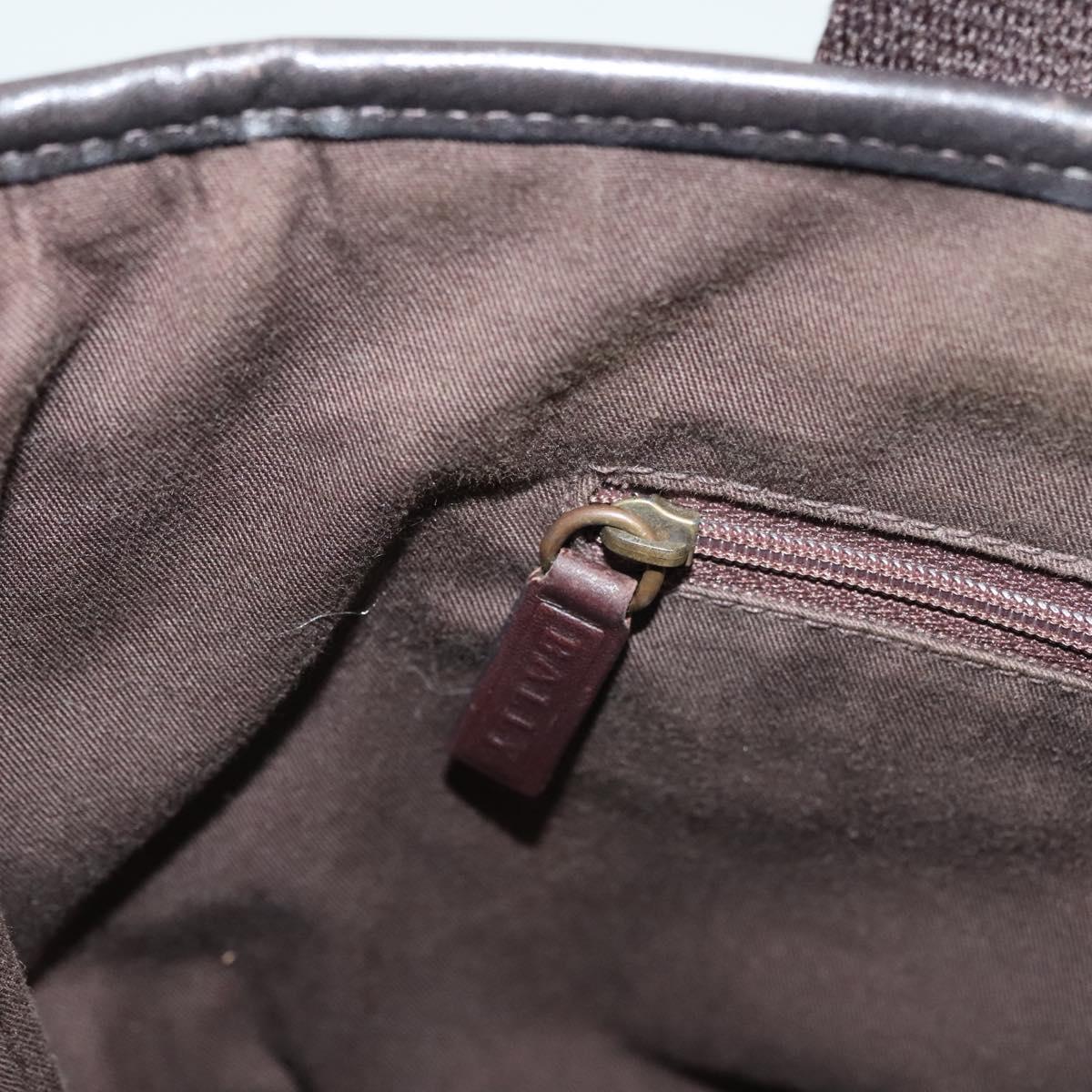 BALLY Tote Bag Canvas Brown Auth hk2728