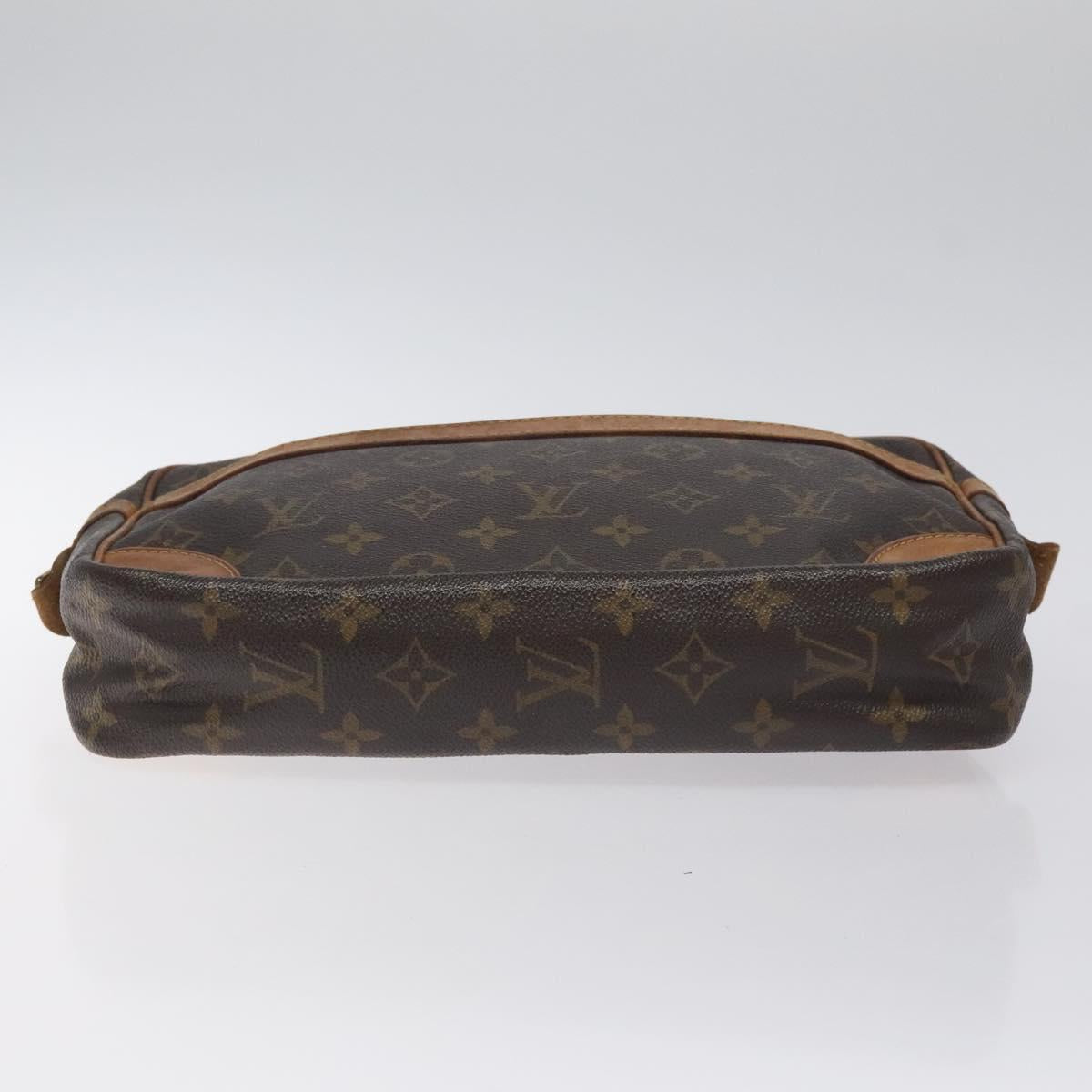 LOUIS VUITTON Monogram Compiegne 28 Clutch Bag M51845 LV Auth hk2734