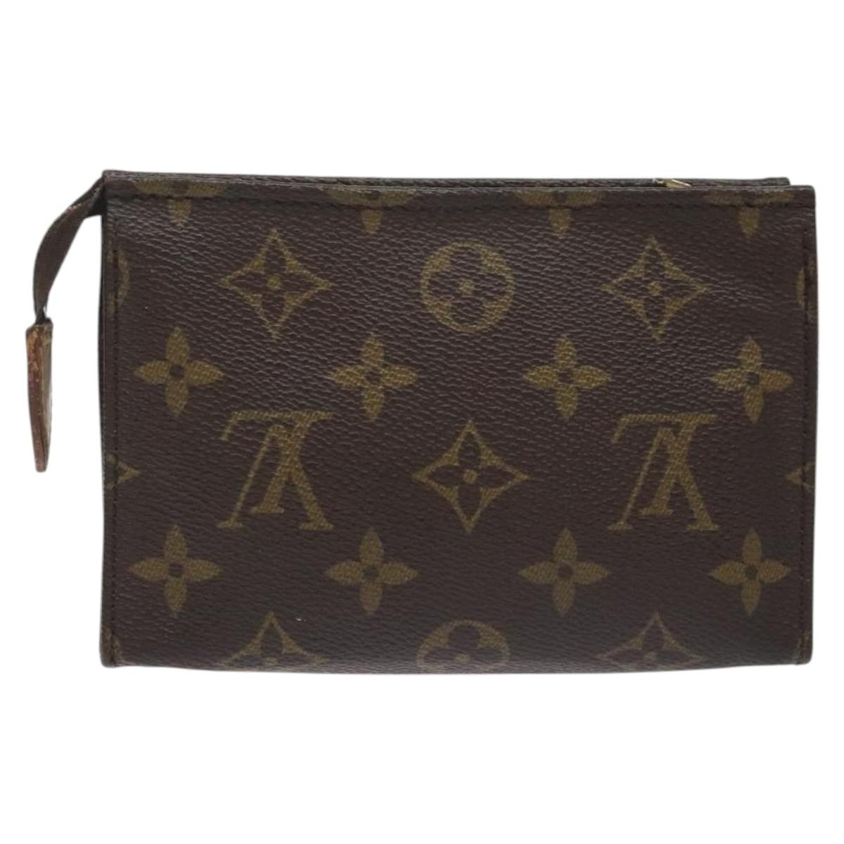 LOUIS VUITTON Monogram Poche Toilette 15 Pouch M47546 LV Auth hk2739