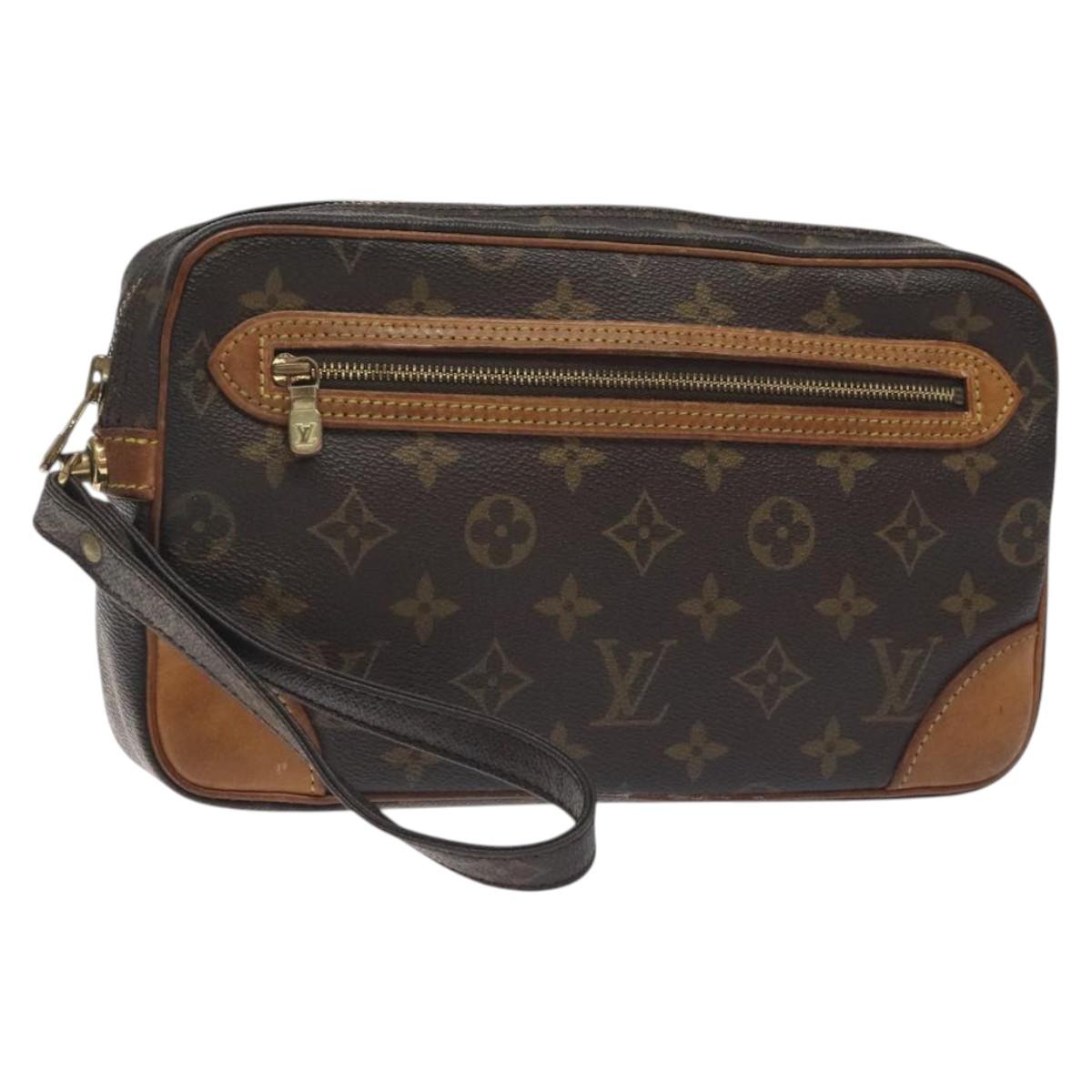 LOUIS VUITTON Monogram Marly Dragonne GM Clutch Bag M51825 LV Auth hk2741