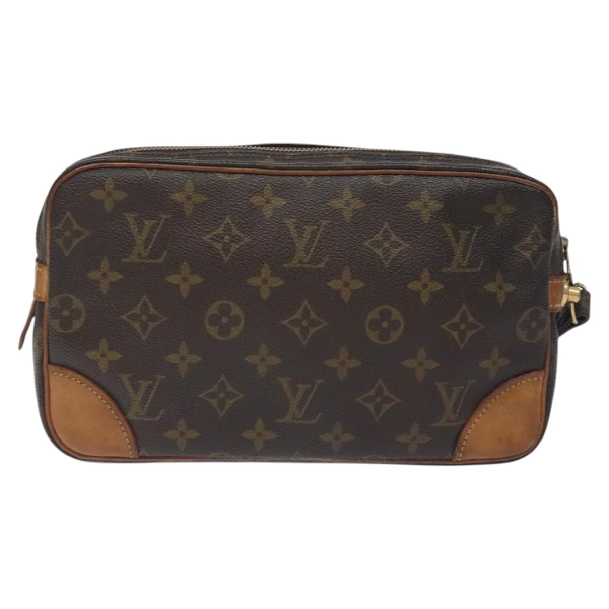 LOUIS VUITTON Monogram Marly Dragonne GM Clutch Bag M51825 LV Auth hk2741