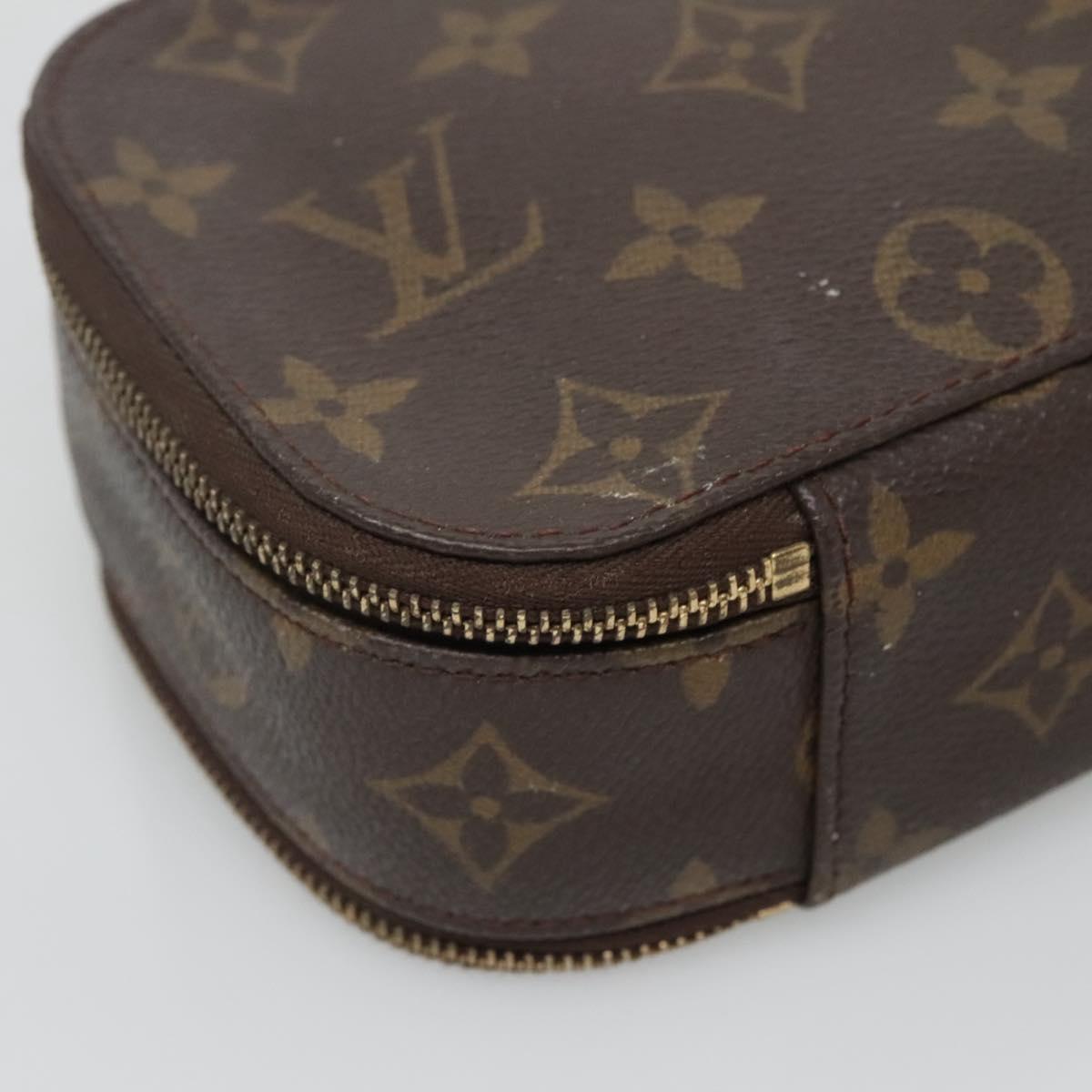 LOUIS VUITTON Monogram Trousse Brush GM Cosmetic Pouch M47505 LV Auth hk2748
