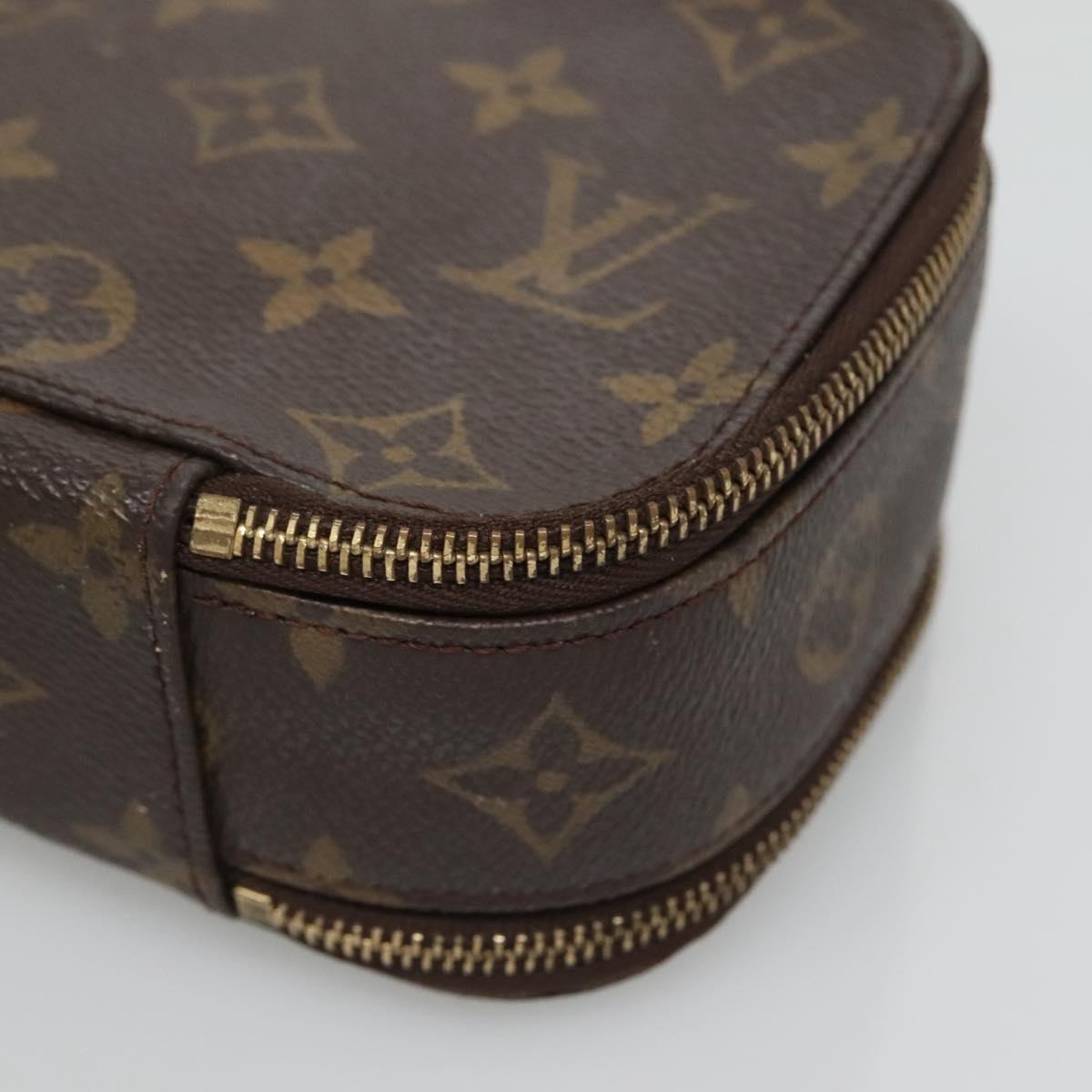 LOUIS VUITTON Monogram Trousse Brush GM Cosmetic Pouch M47505 LV Auth hk2748