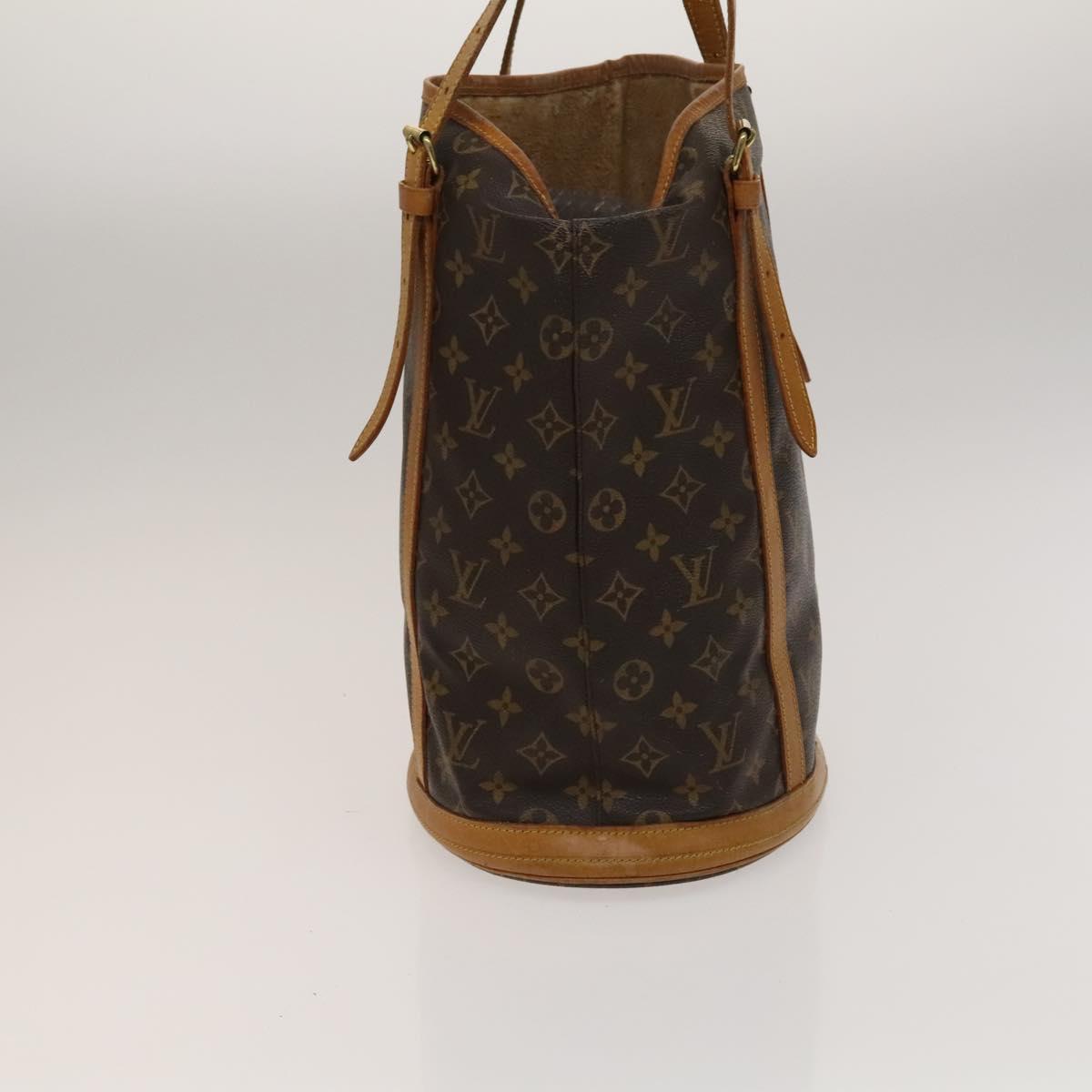 LOUIS VUITTON Monogram Bucket GM Shoulder Bag M42236 LV Auth hk2761