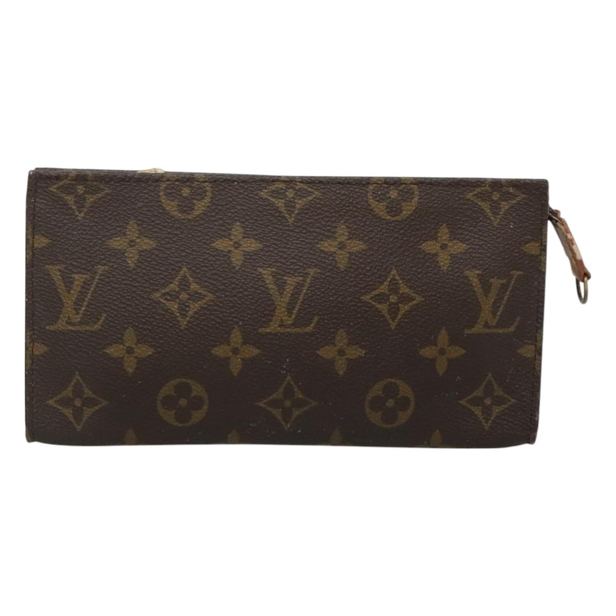 LOUIS VUITTON Monogram Bucket GM Accessory Pouch LV Auth hk2762